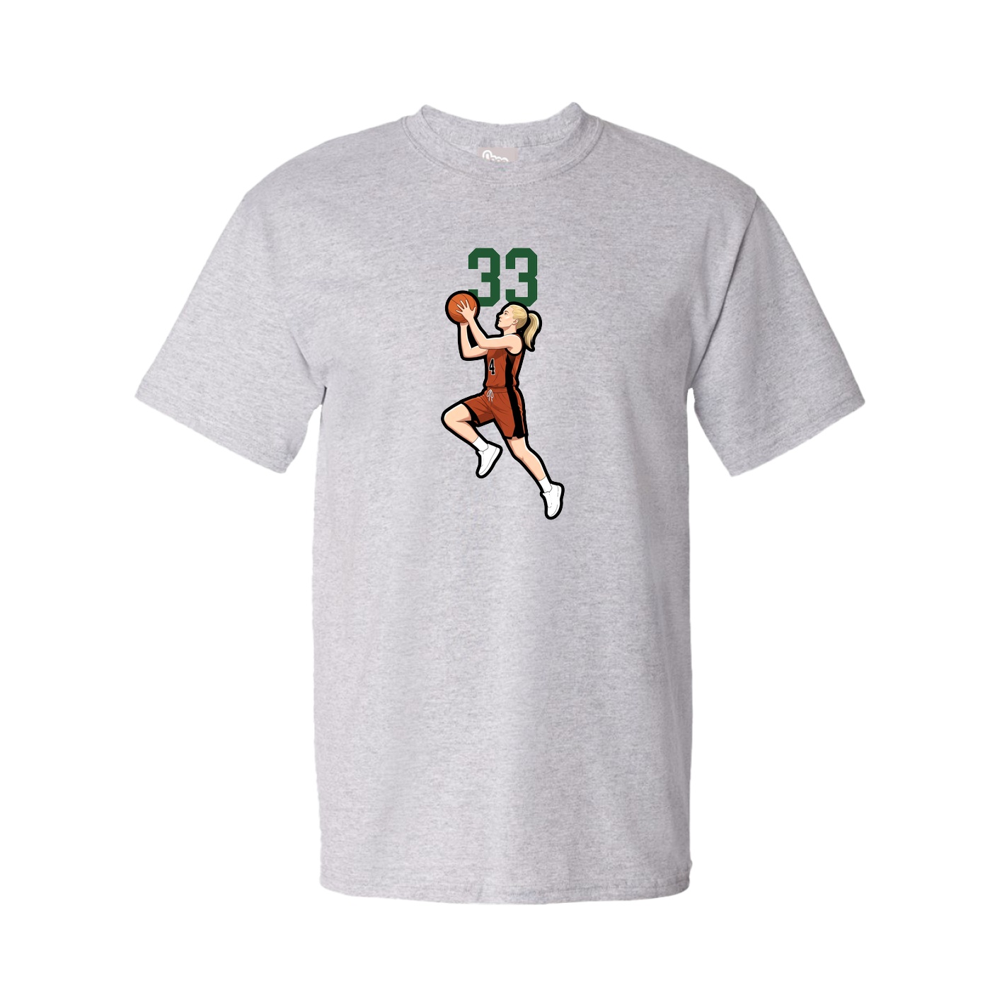 Youth Tee — Number Top in Grey