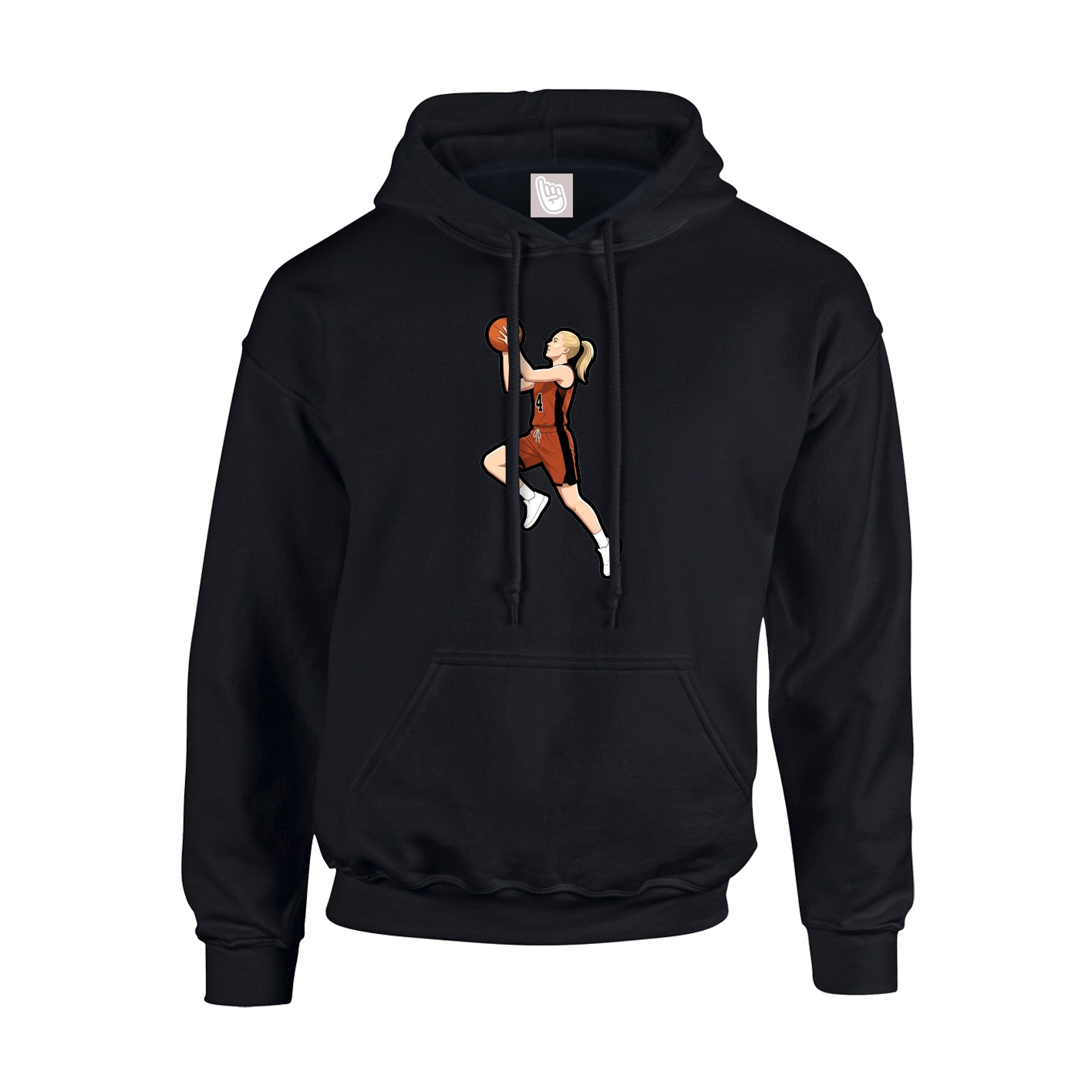 Hoodie — Name Vertical in Black