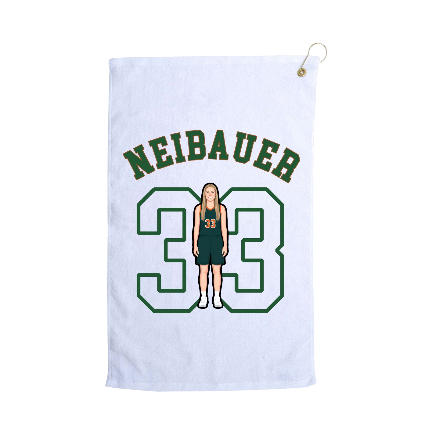 Golf Towel — Shirsey Arch in White