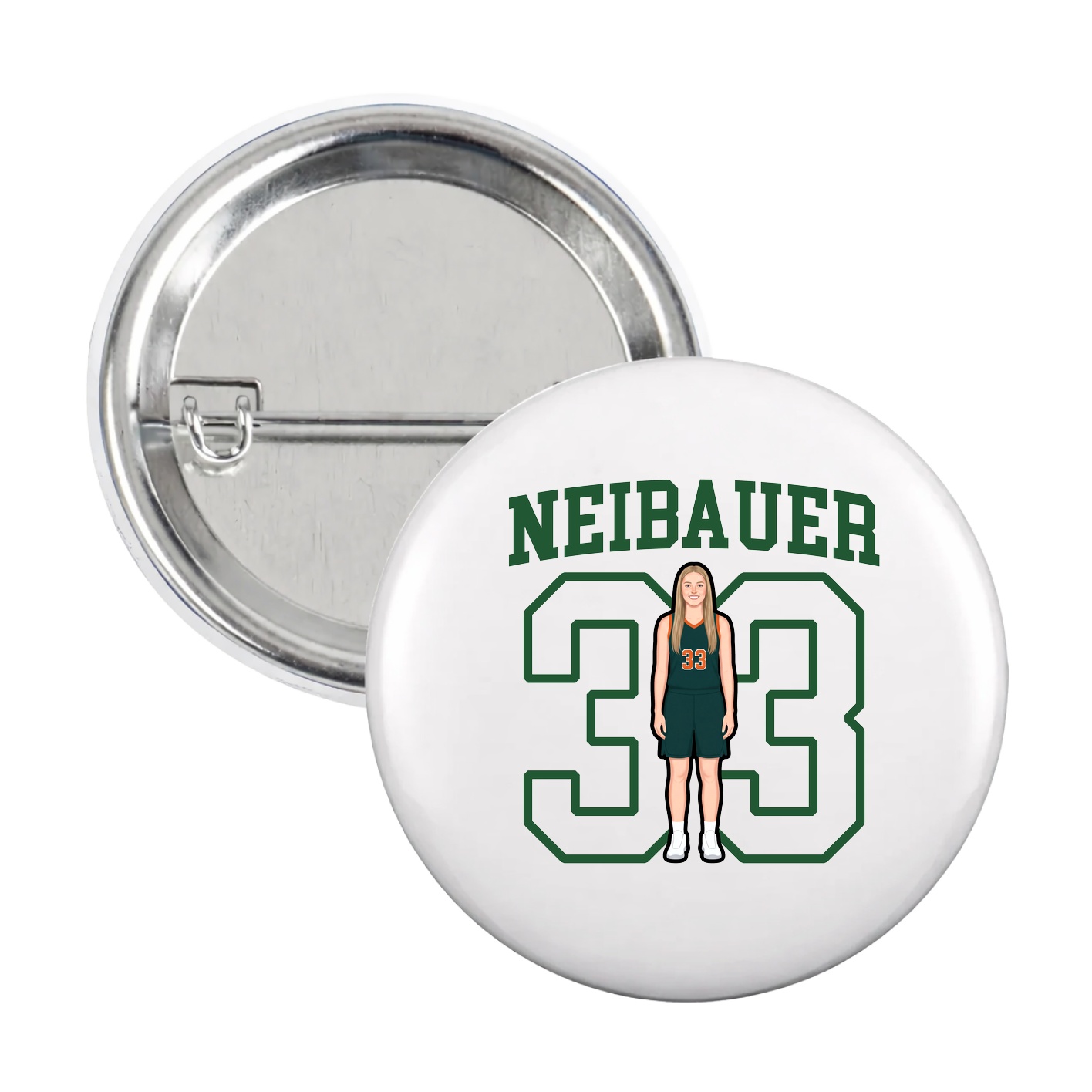 Game Day Button — Shirsey in White