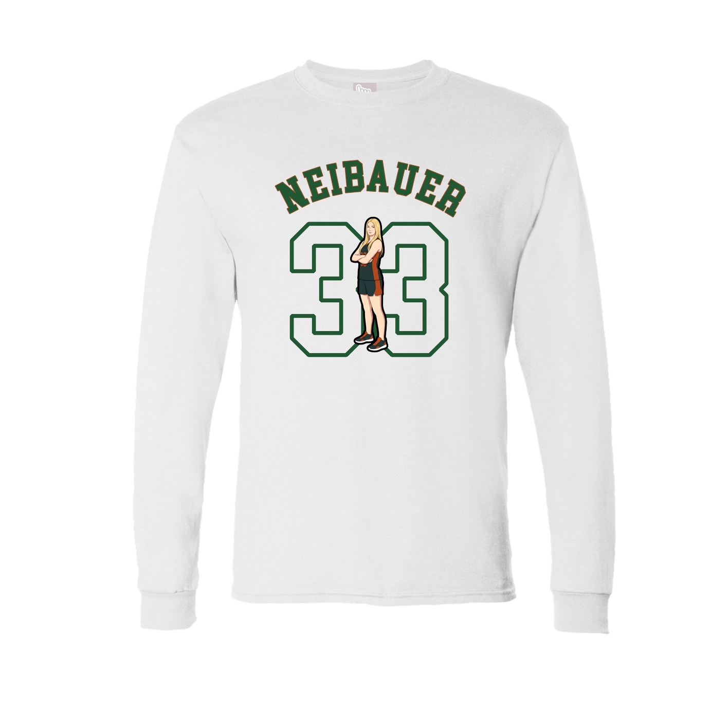 Long Sleeve Tee — Shirsey Arch in White