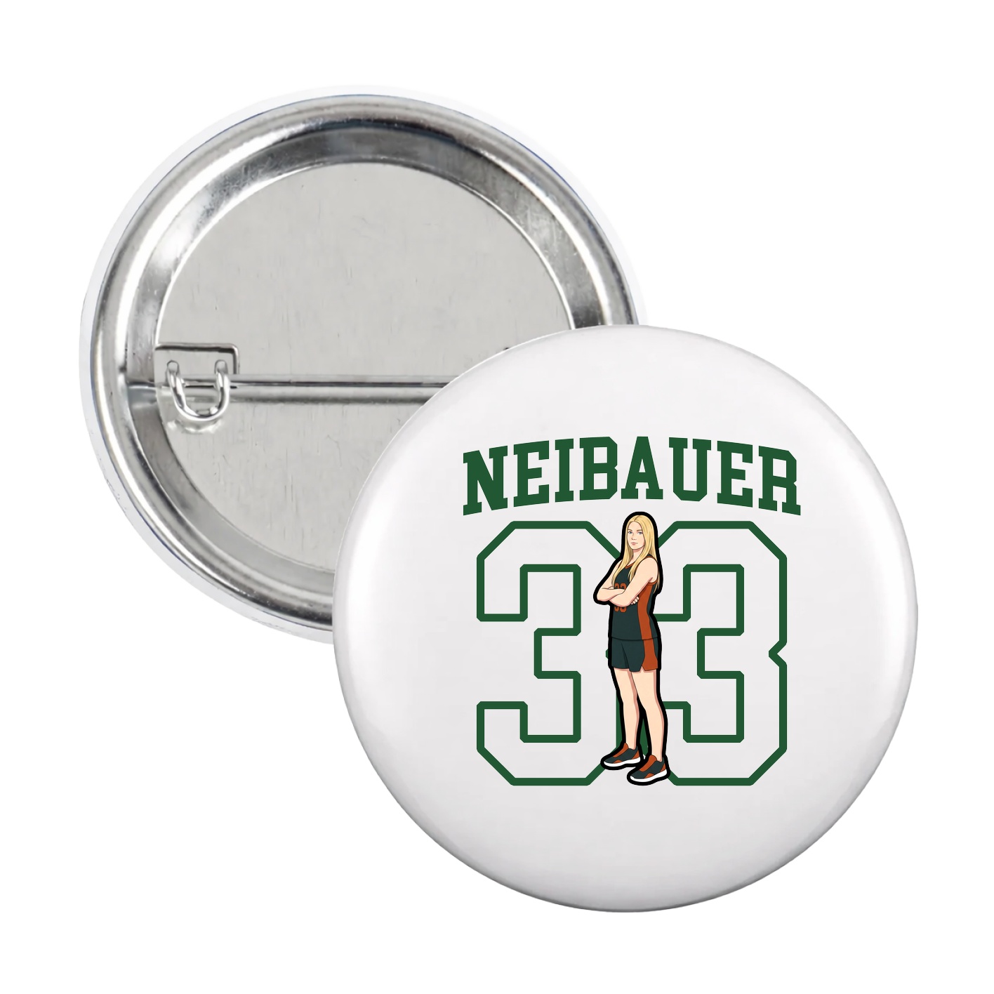 Game Day Button — Shirsey in White