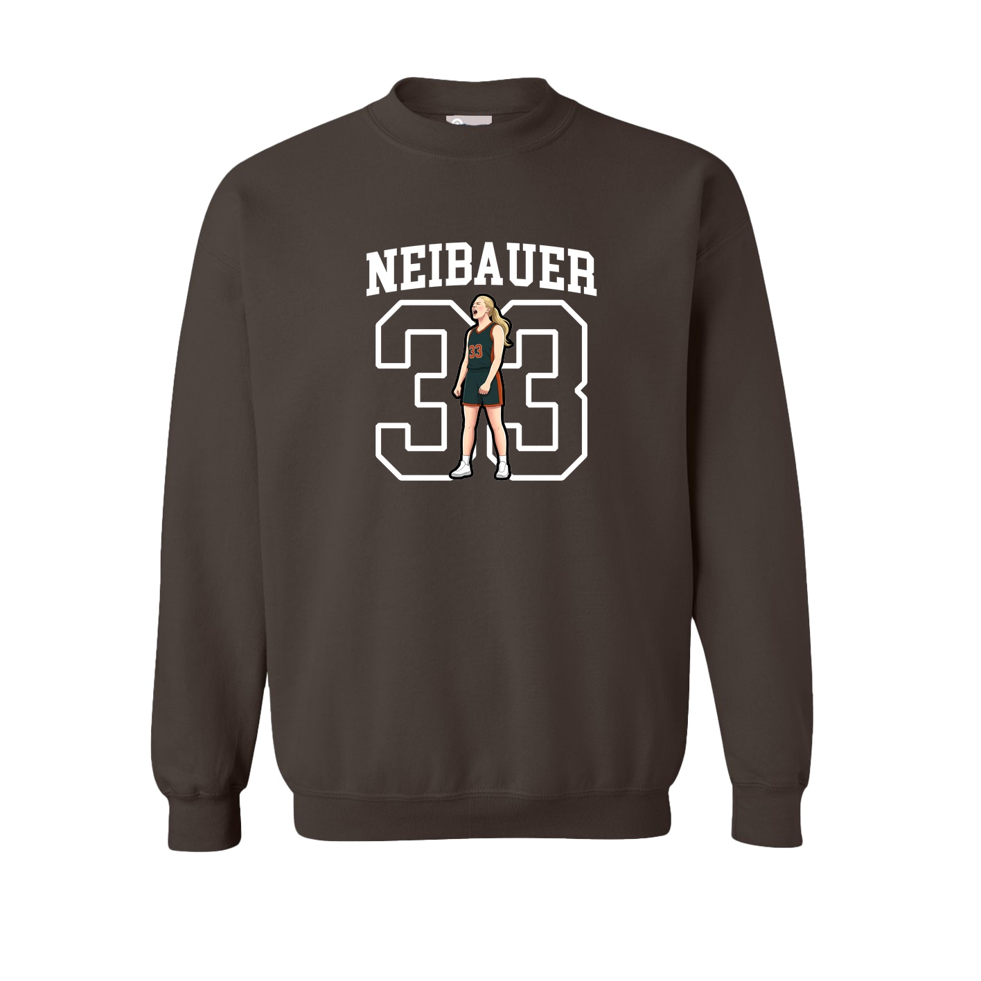 Fleece Crew — Shirsey in Brown