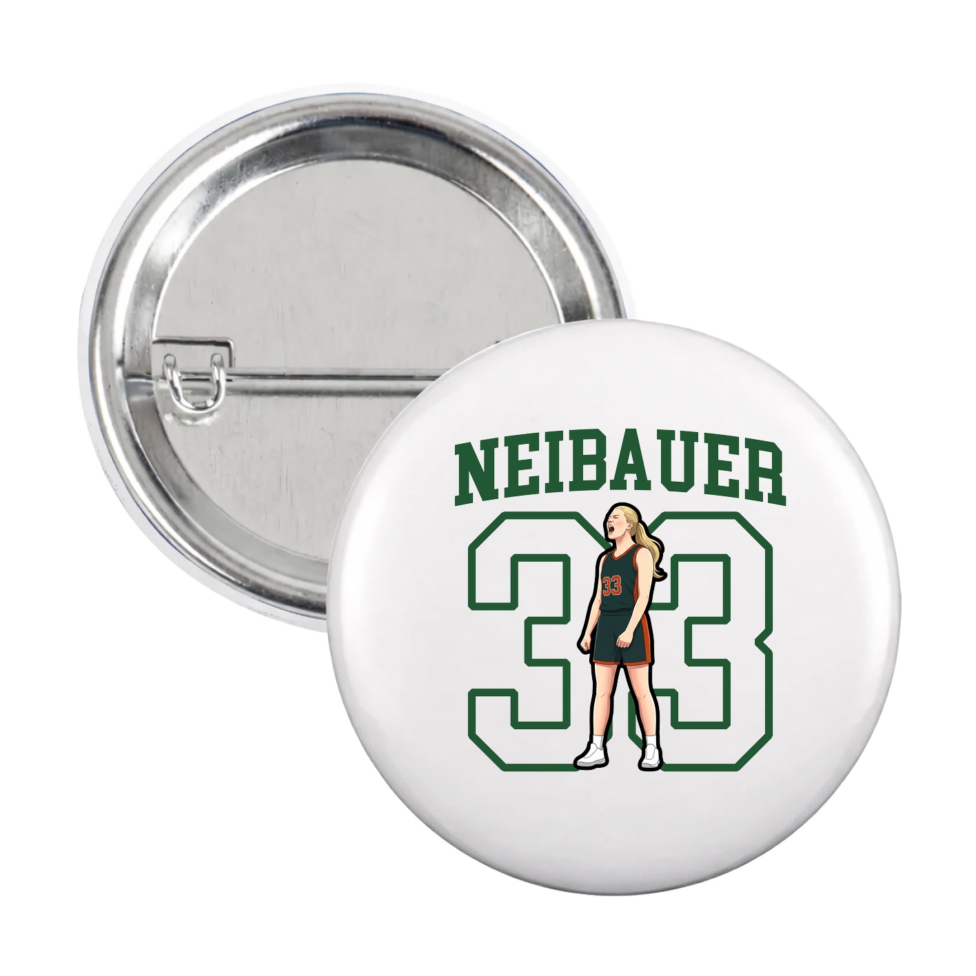 Game Day Button — Shirsey in White