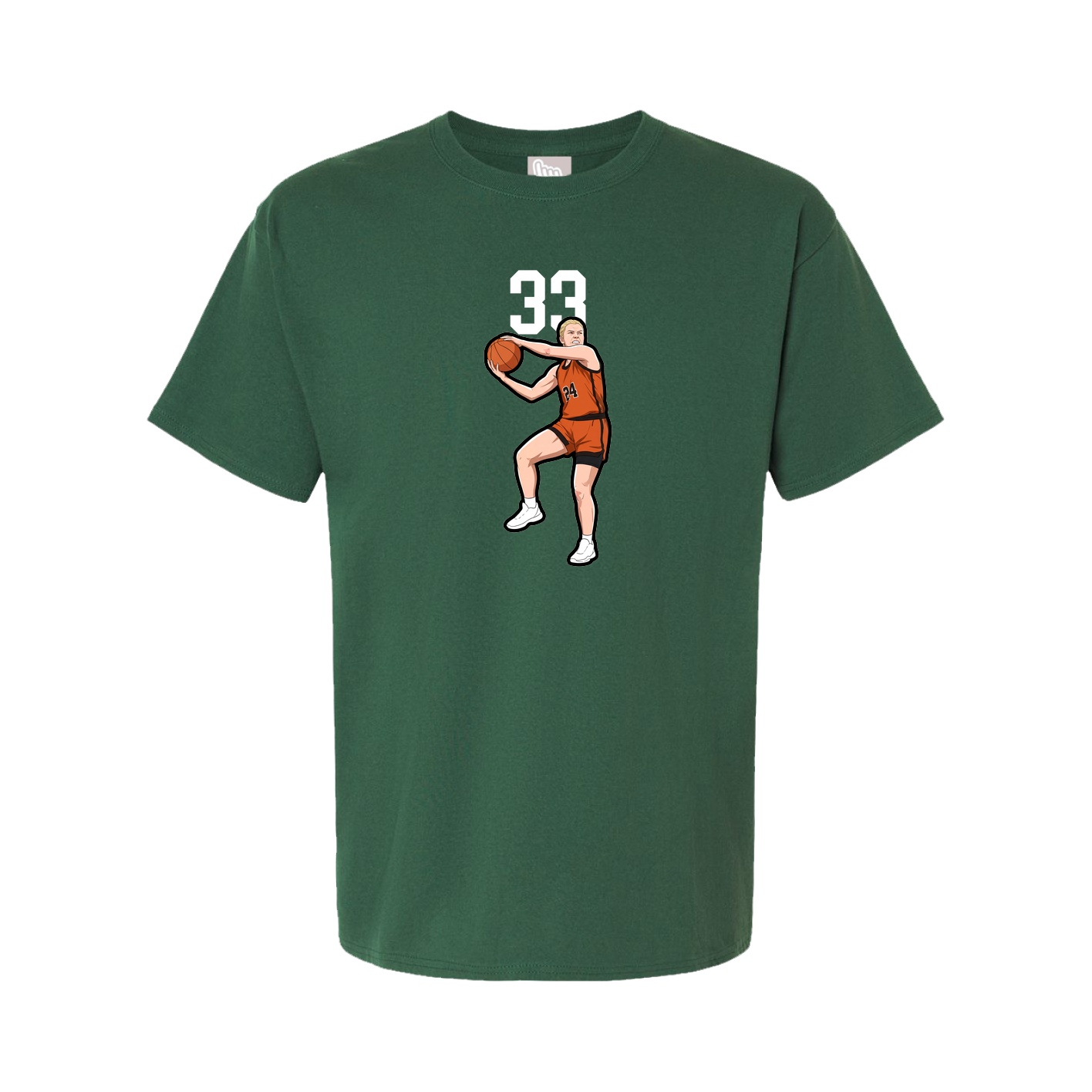 Youth Tee — Number Top in Green