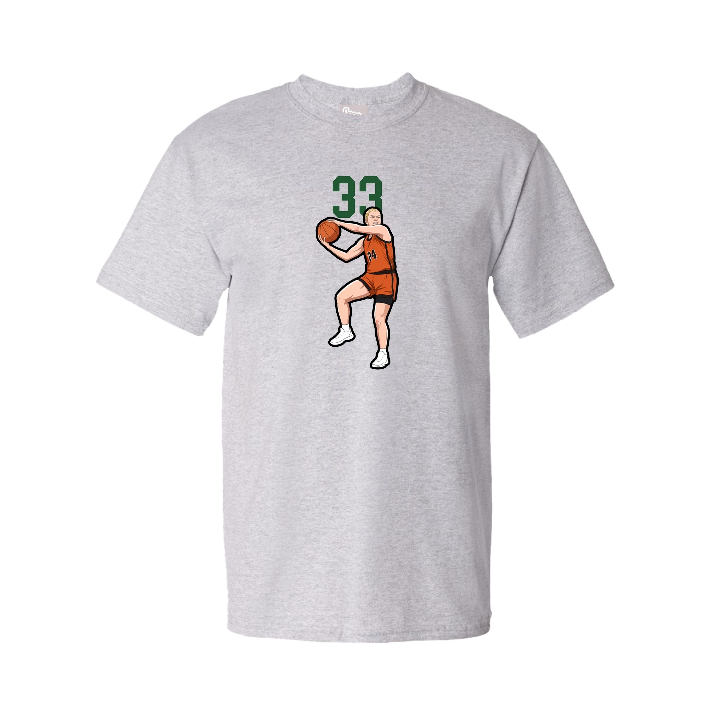 Youth Tee — Number Top in Grey
