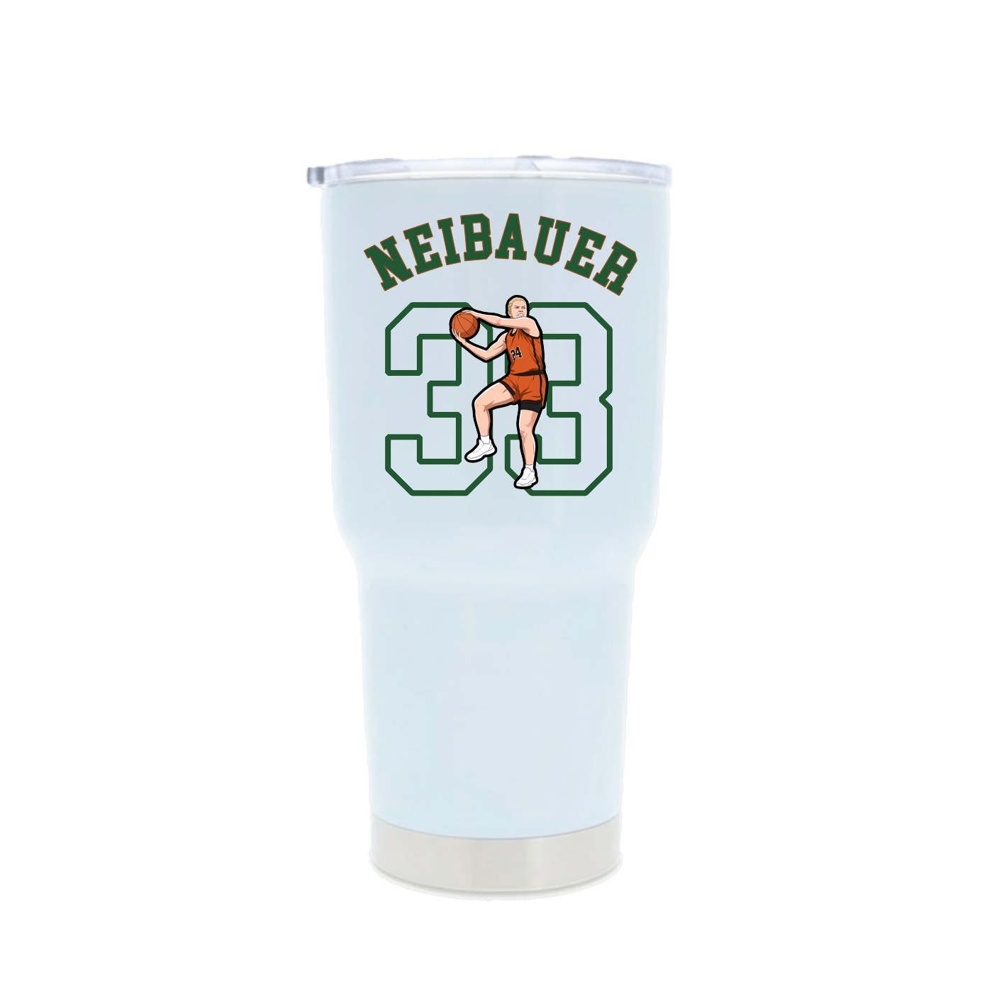 30oz Stainless Steel Tumbler — Shirsey Arch in White