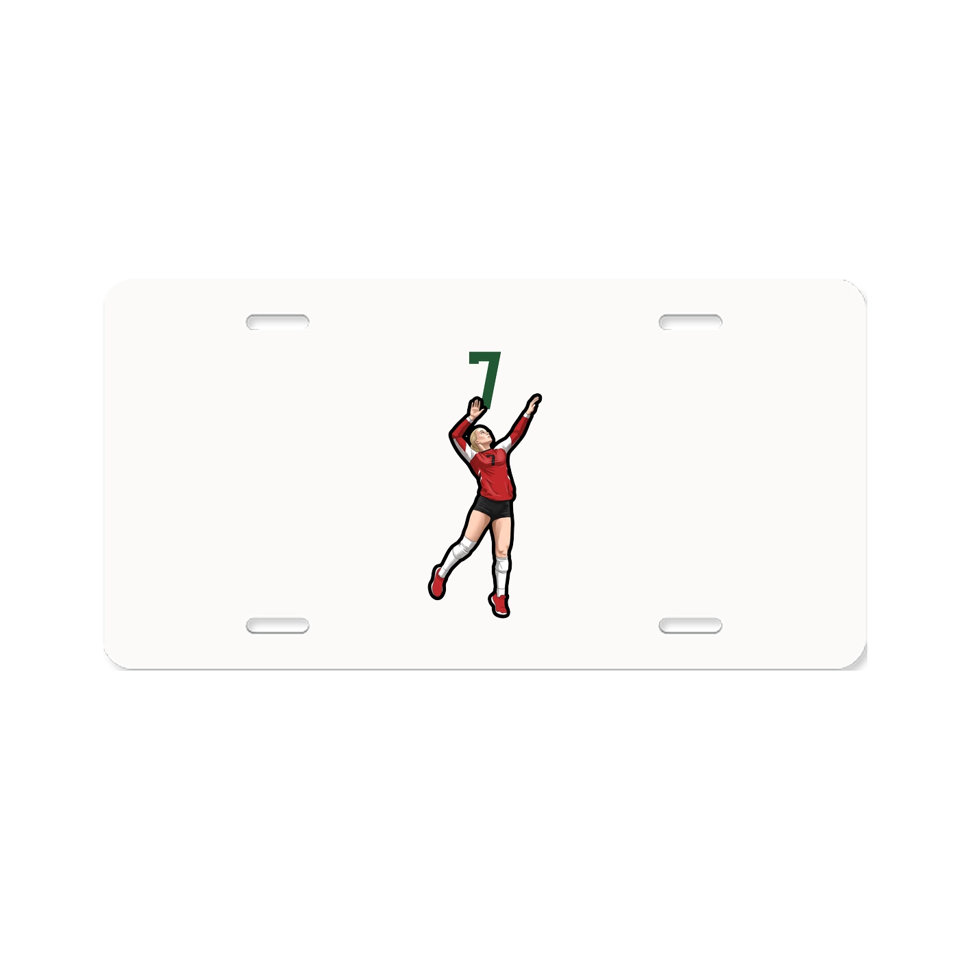 License Plate — Number Top in Classic