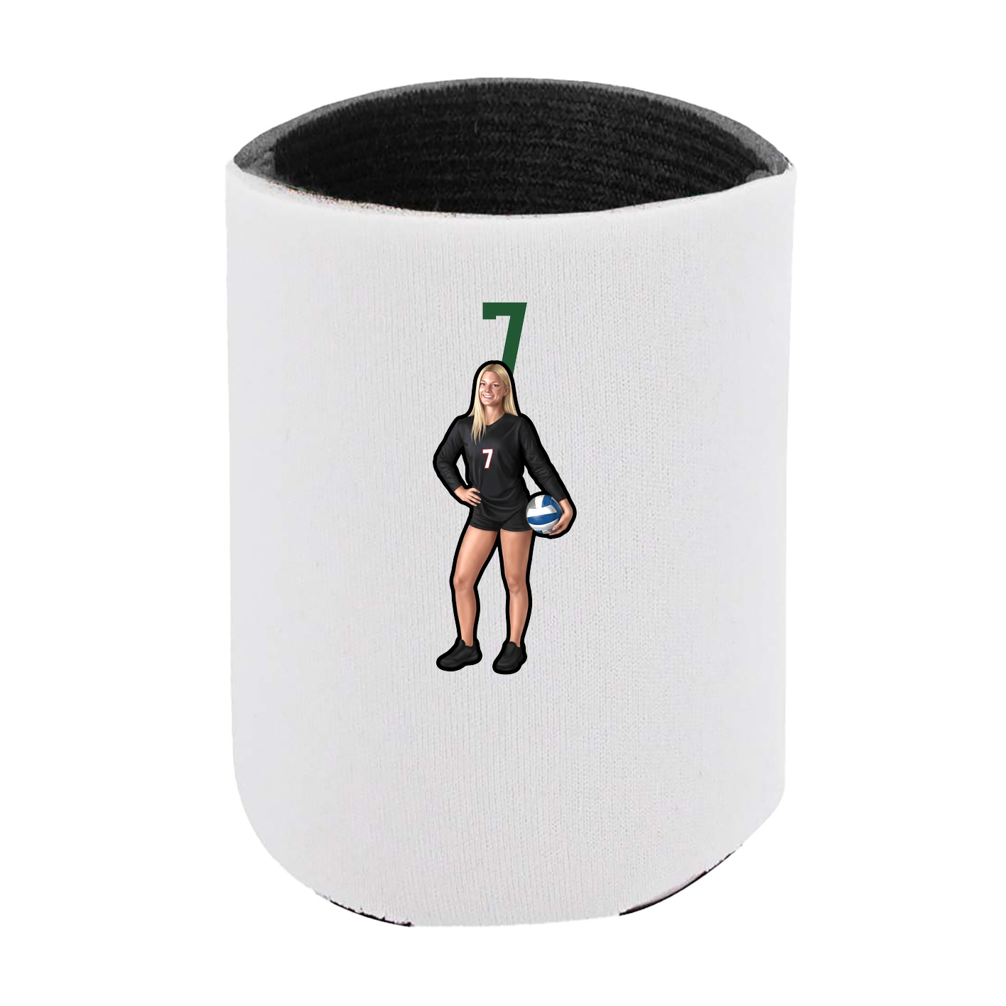Can Holder — Number Top in White