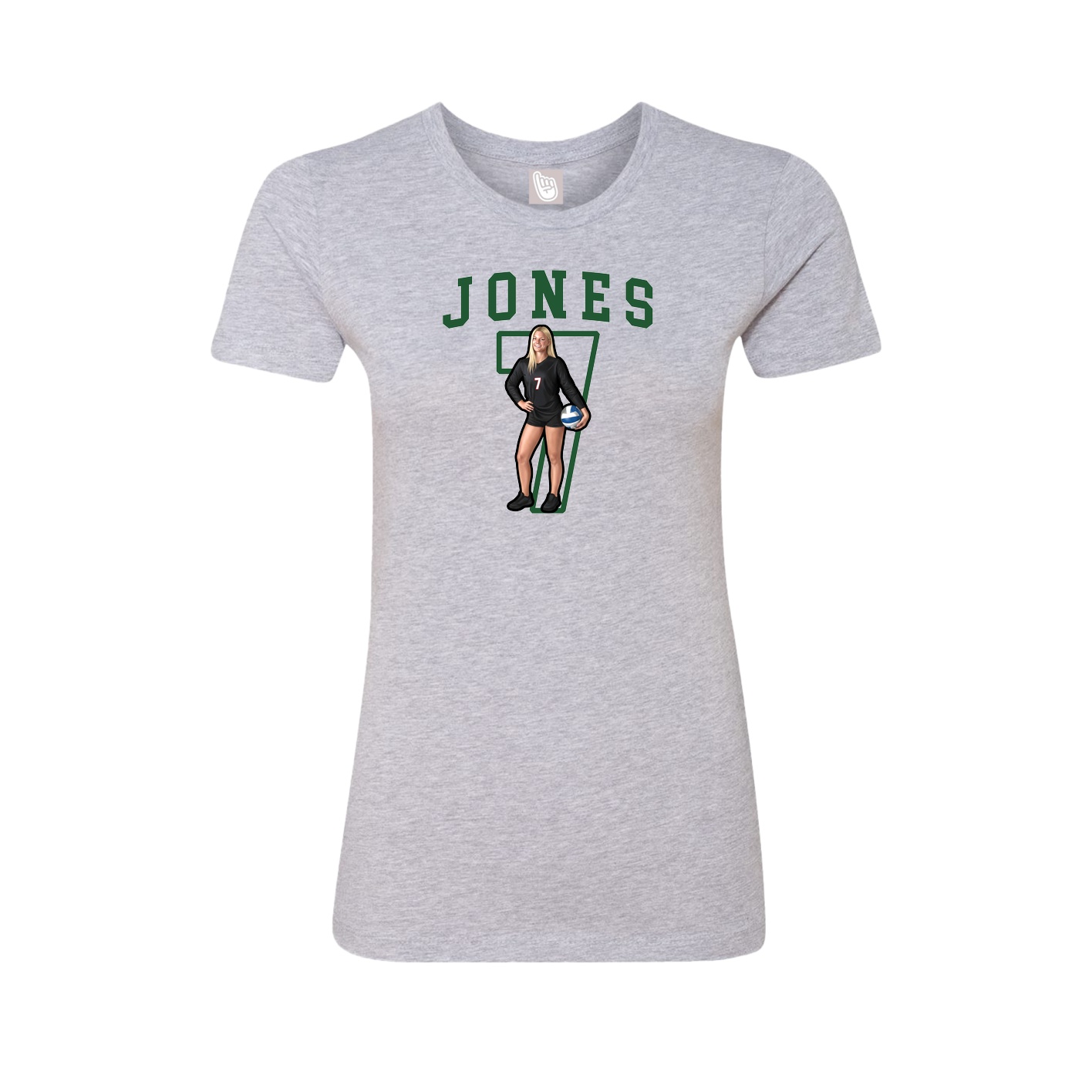 Fitted Women's Tee — Shirsey in Grey