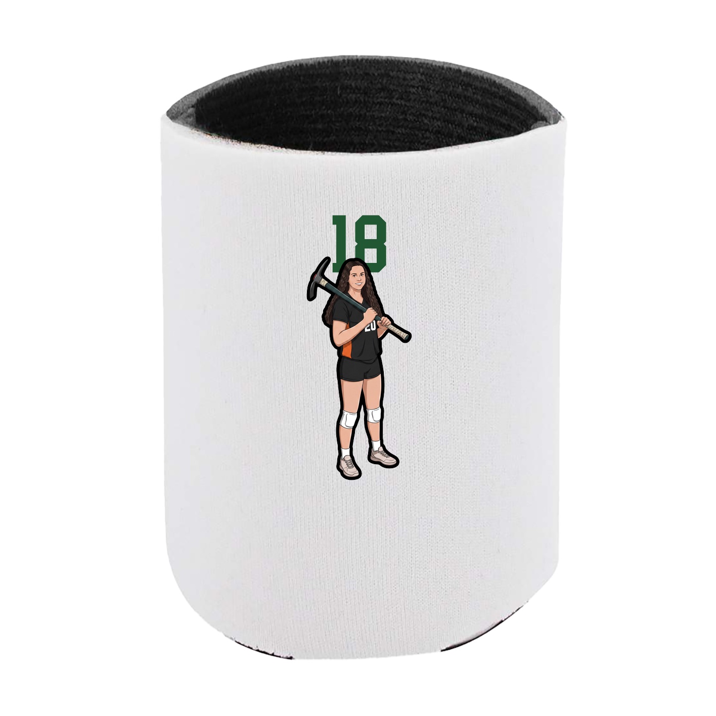 Can Holder — Number Top in White