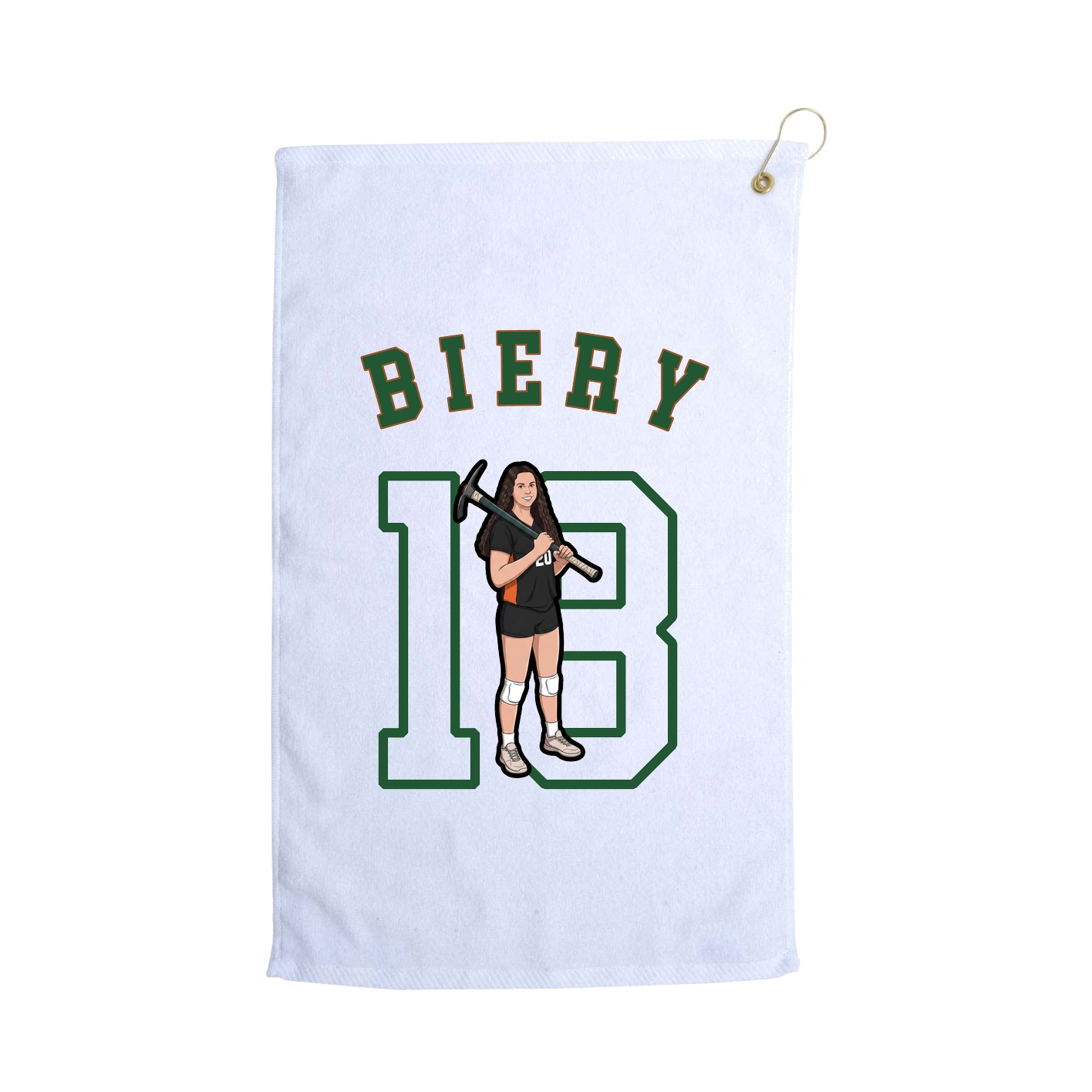 Golf Towel — Shirsey Arch in White