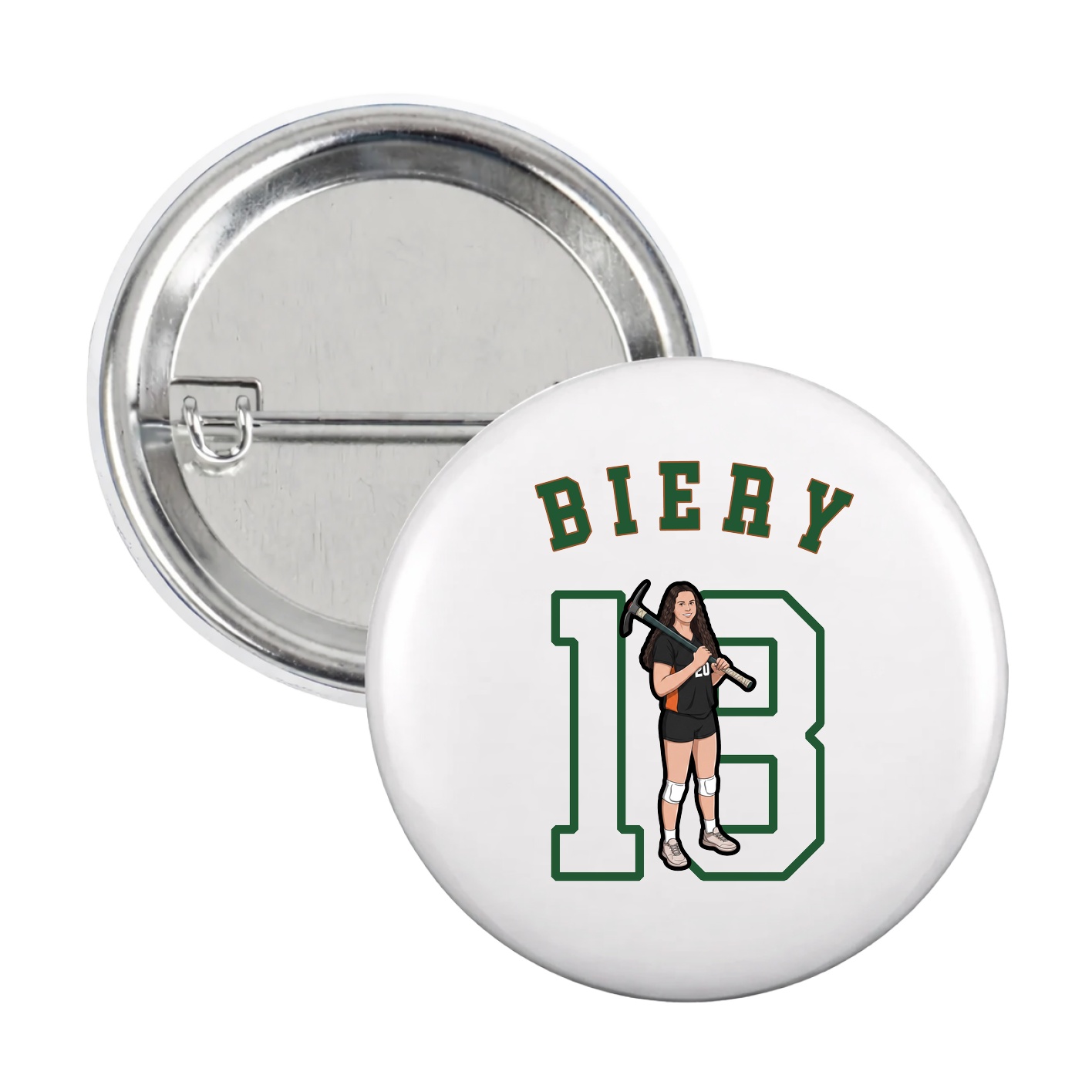 Game Day Button — Shirsey Arch in White