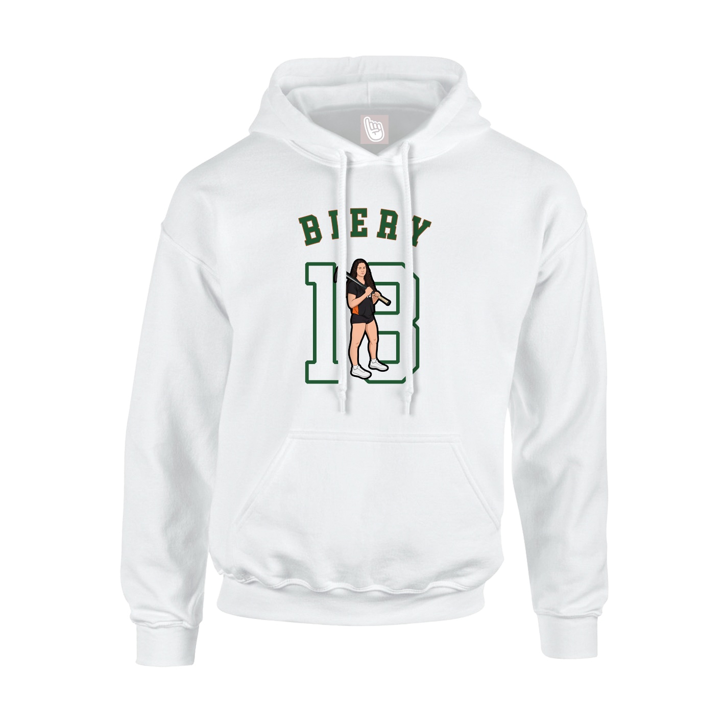 Youth Hoodie — Shirsey Arch in White