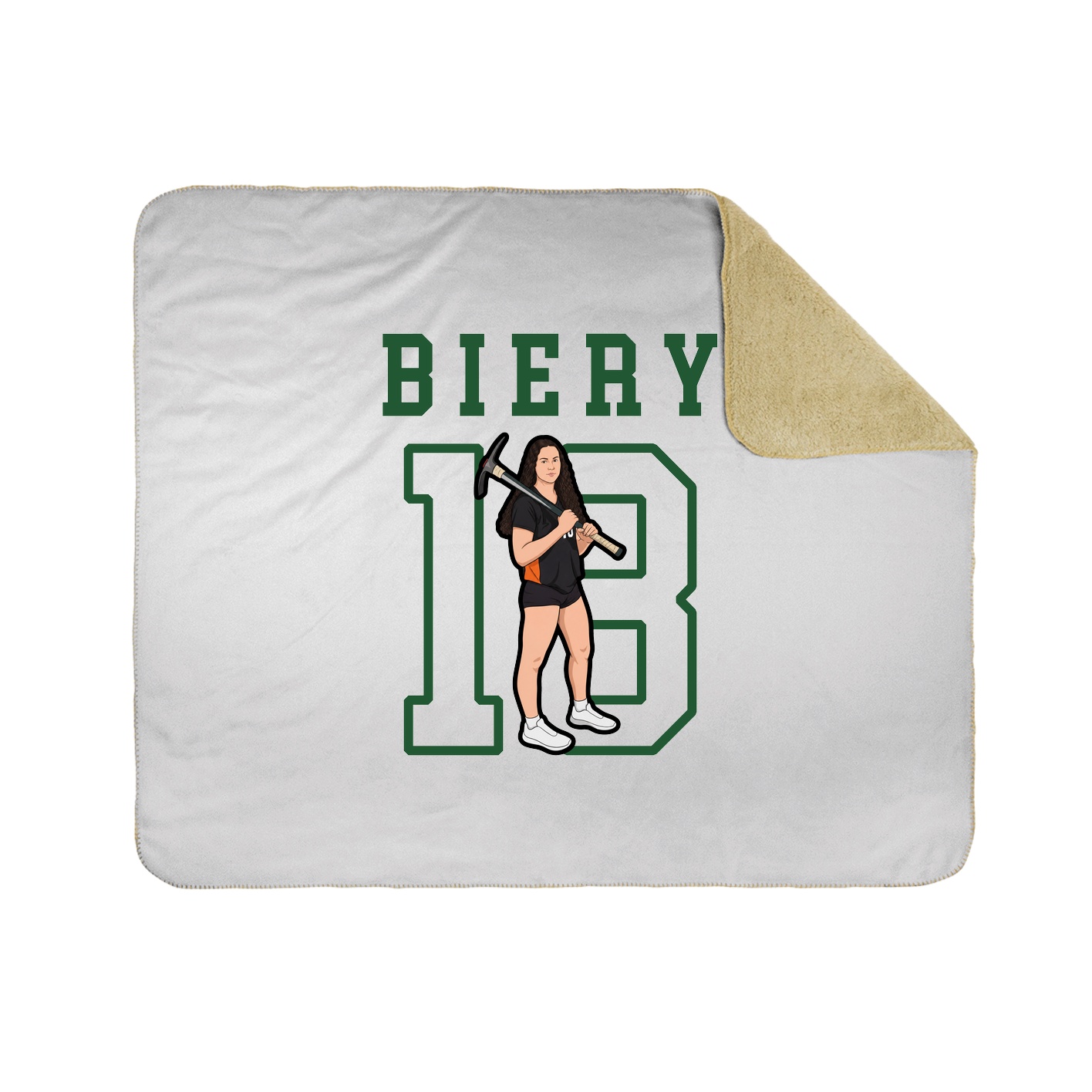 Throw Blanket — Shirsey in White