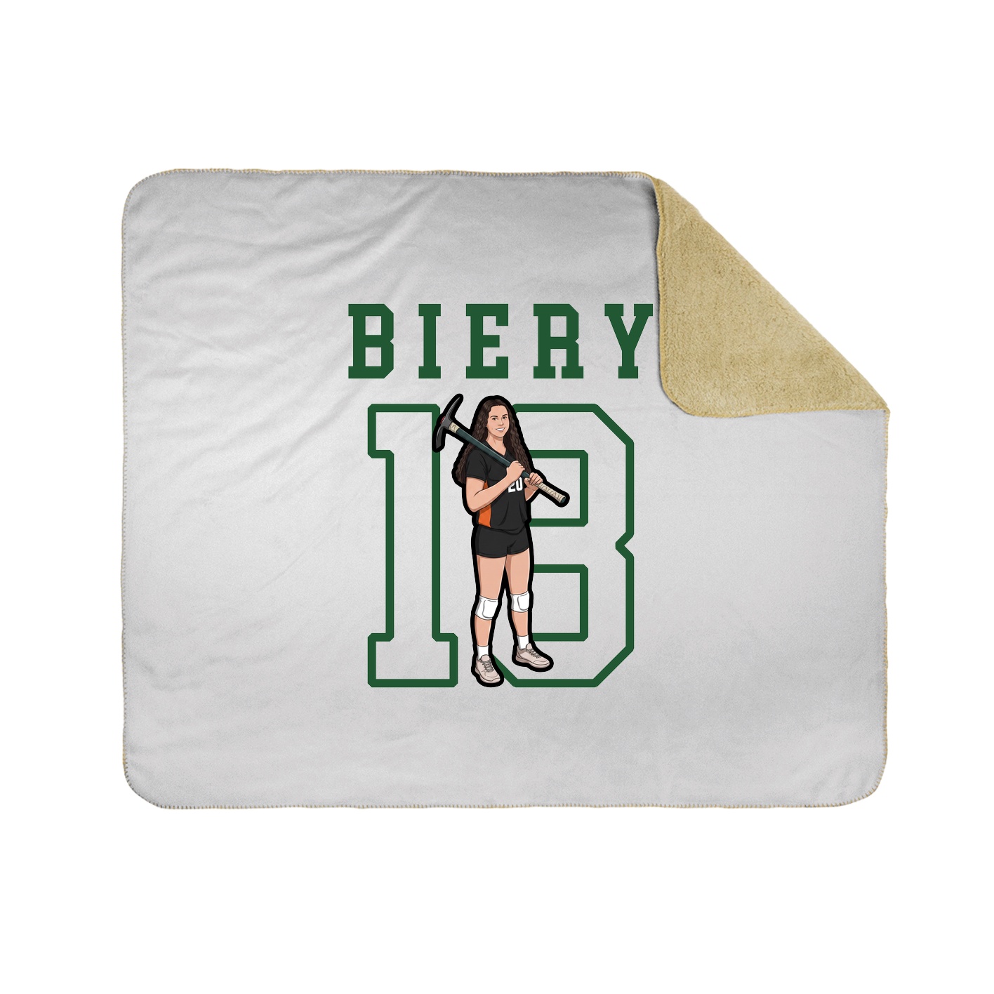 Throw Blanket — Shirsey in White