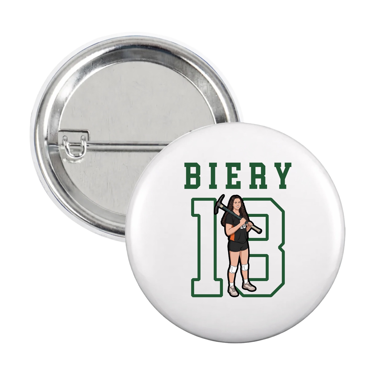 Game Day Button — Shirsey in White