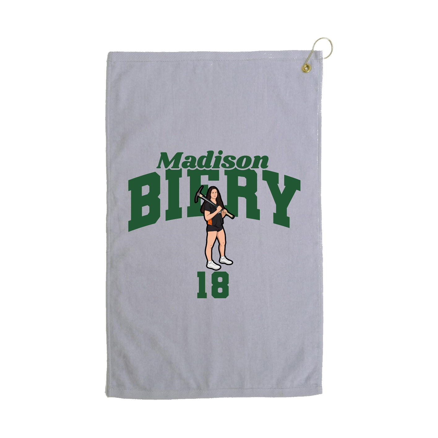 Golf Towel — Signature Arch in Grey