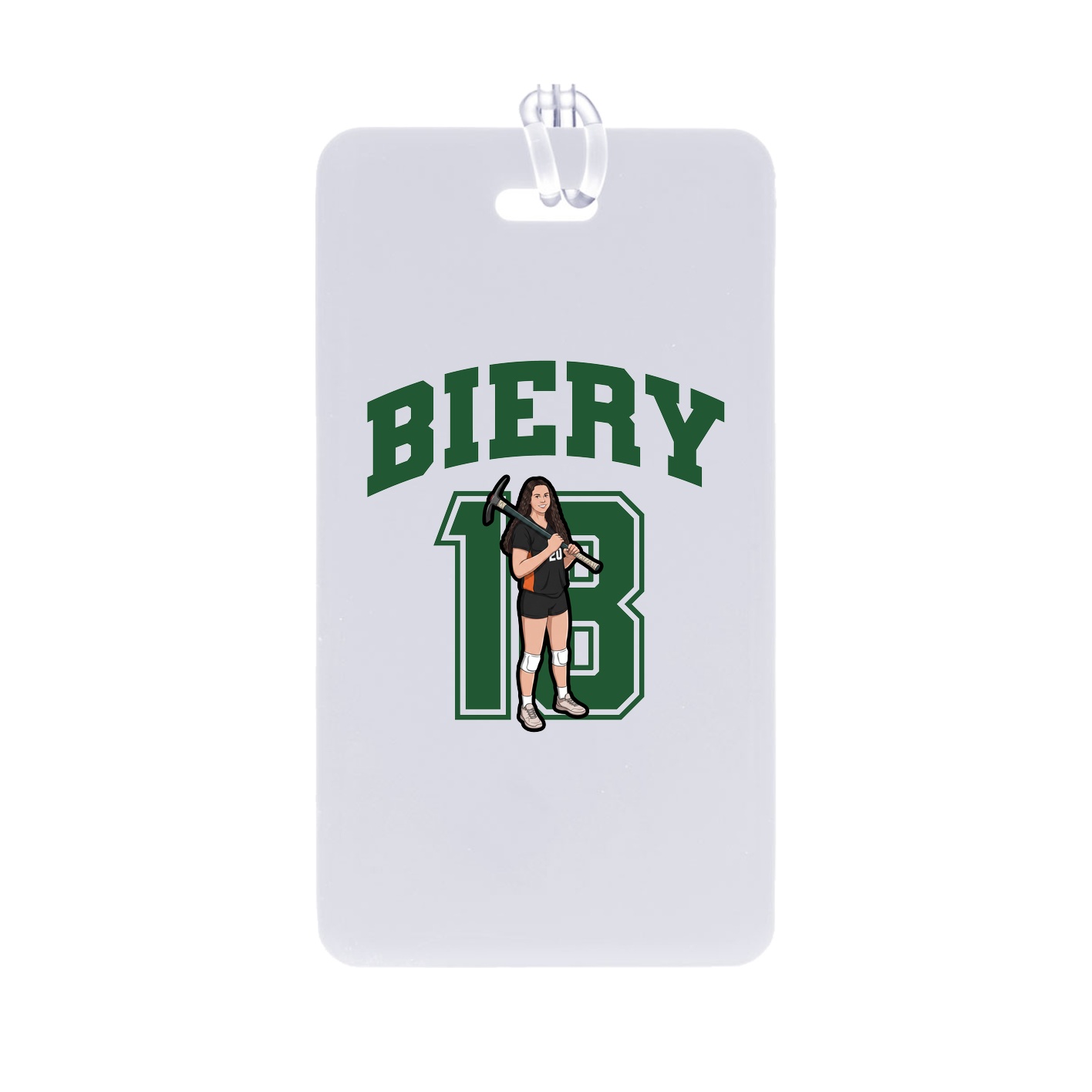 Bag Tag — Number in Classic