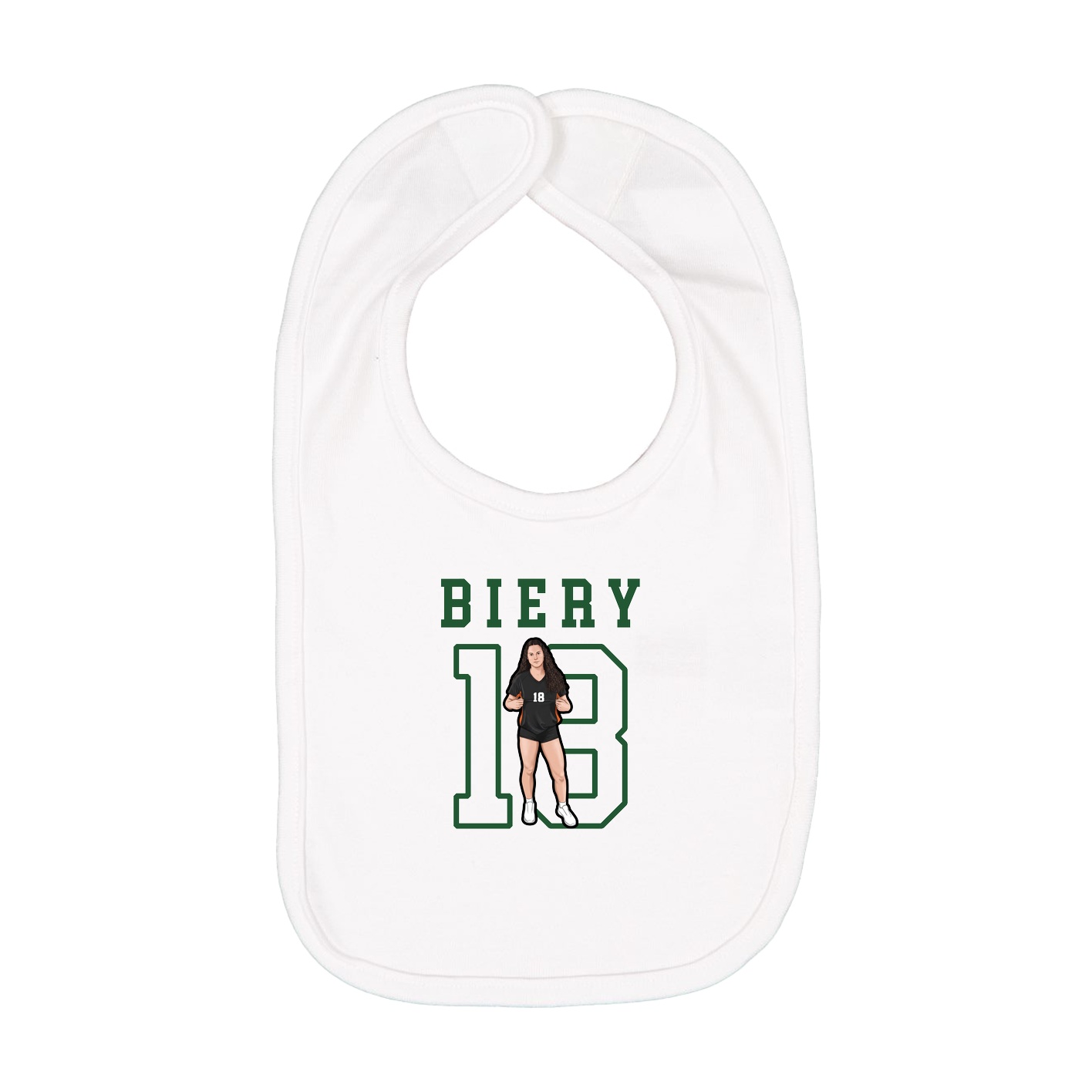 Infant Bib — Shirsey in White