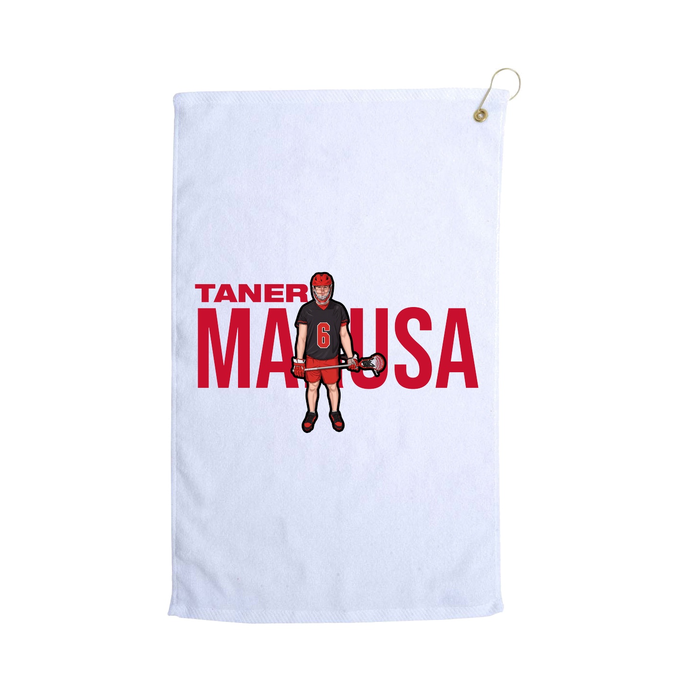 Golf Towel — Player Name in White