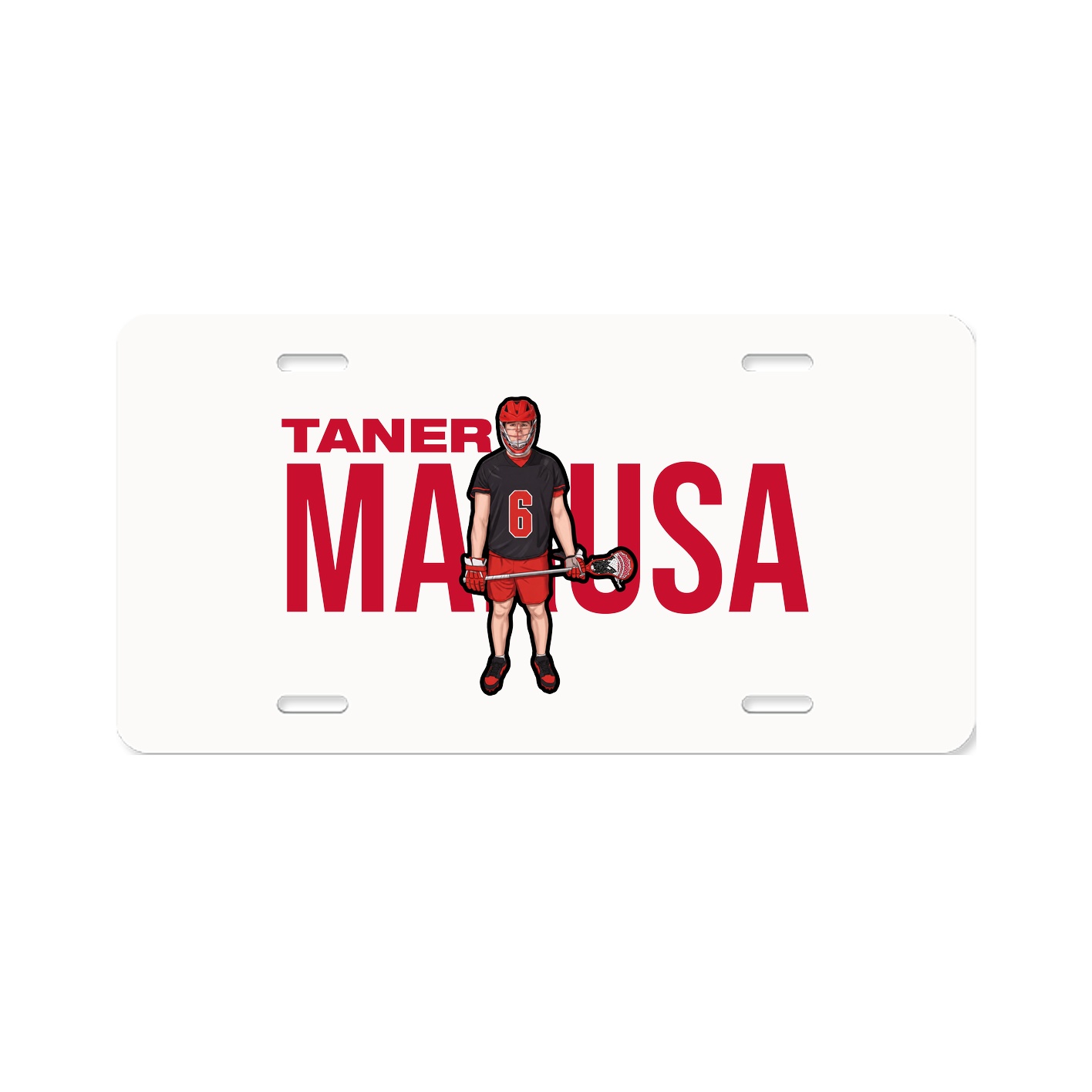 License Plate — Player Name in Classic