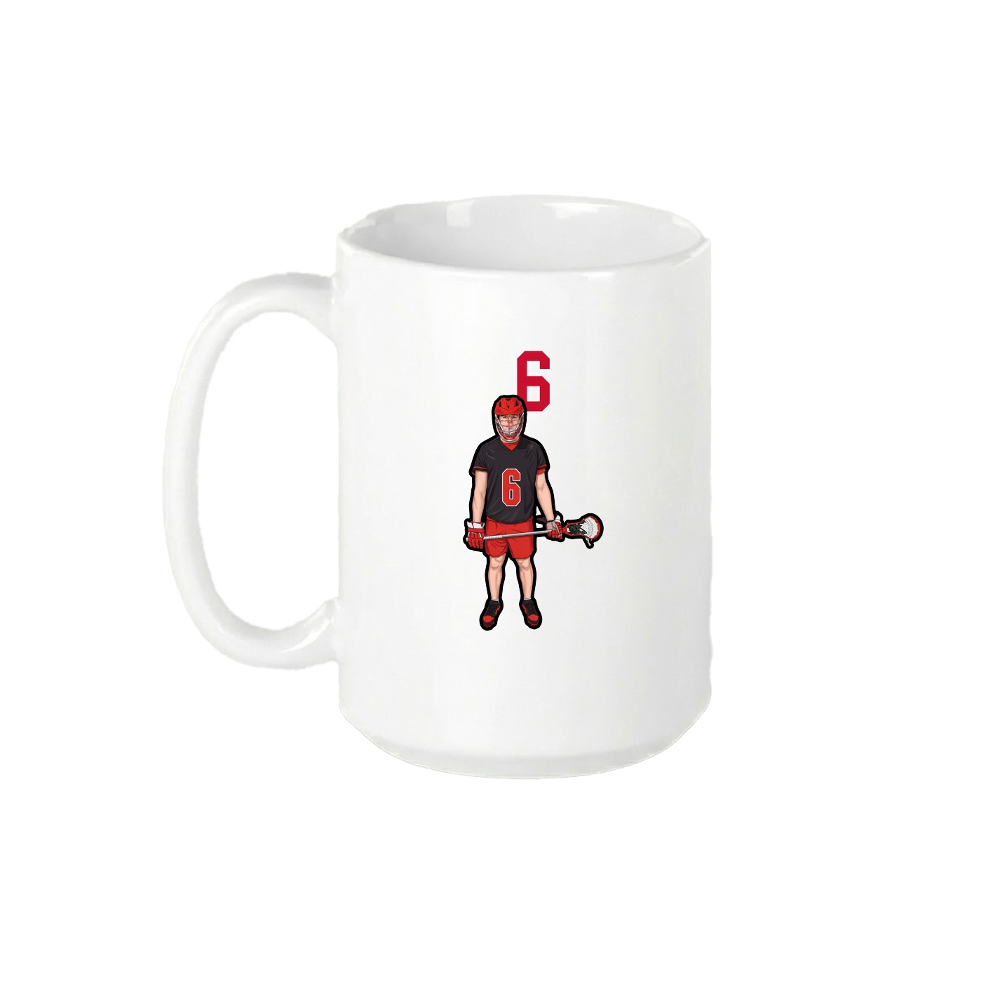 15oz Coffee Mug — Number Top in White