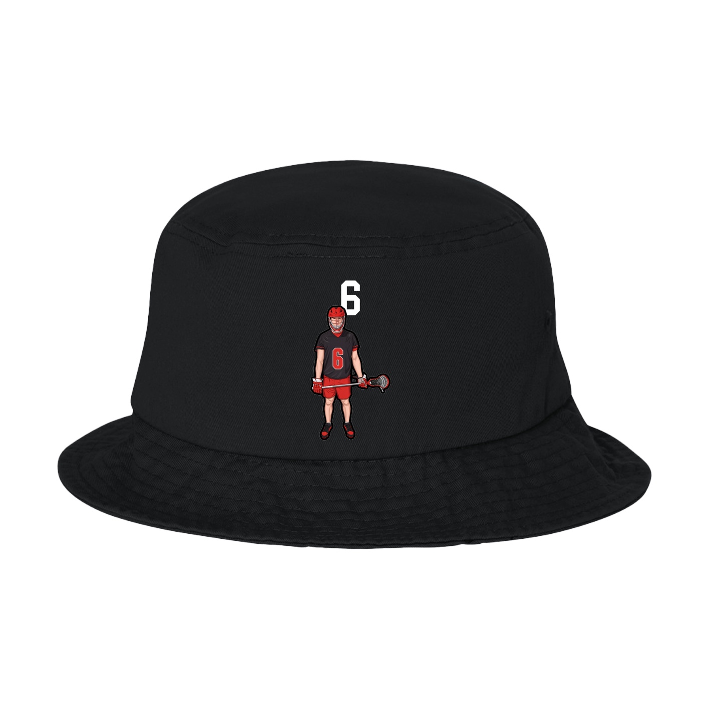 Bucket Cap — Number Top in Black
