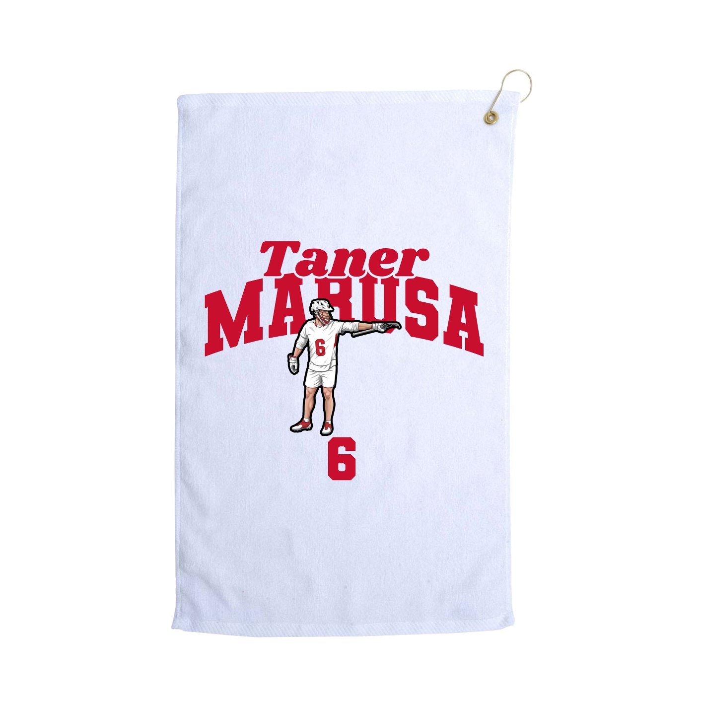 Golf Towel — Signature Arch in White