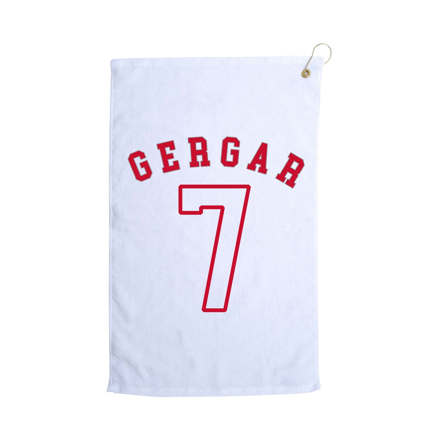 Golf Towel — Shirsey Arch in White