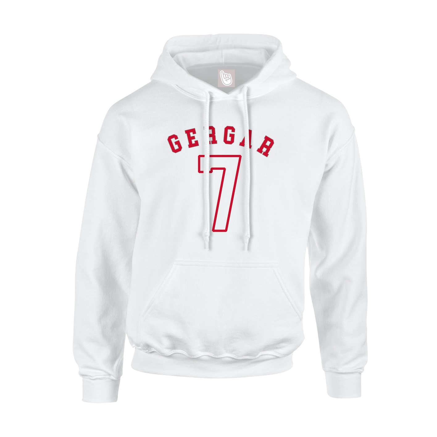Youth Hoodie — Shirsey Arch in White