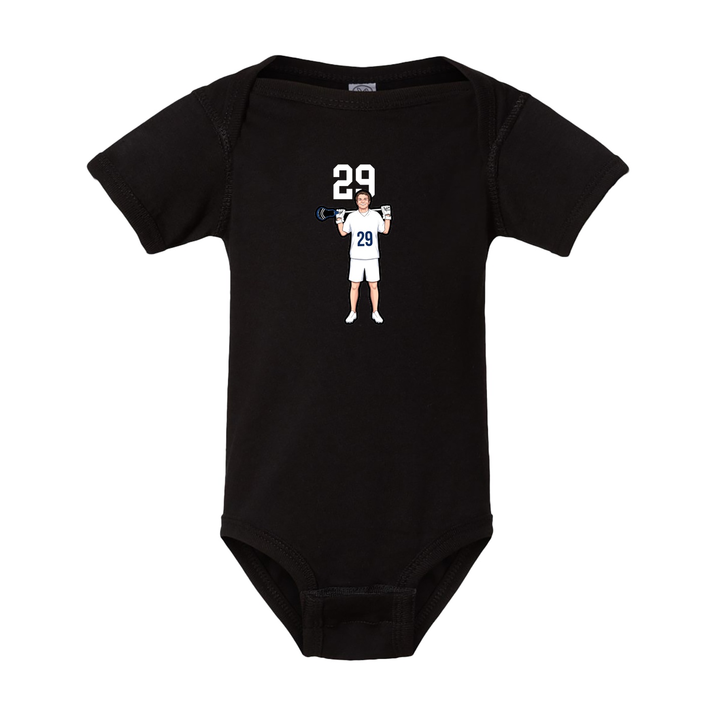 Baby Onesie — Number Top in Black