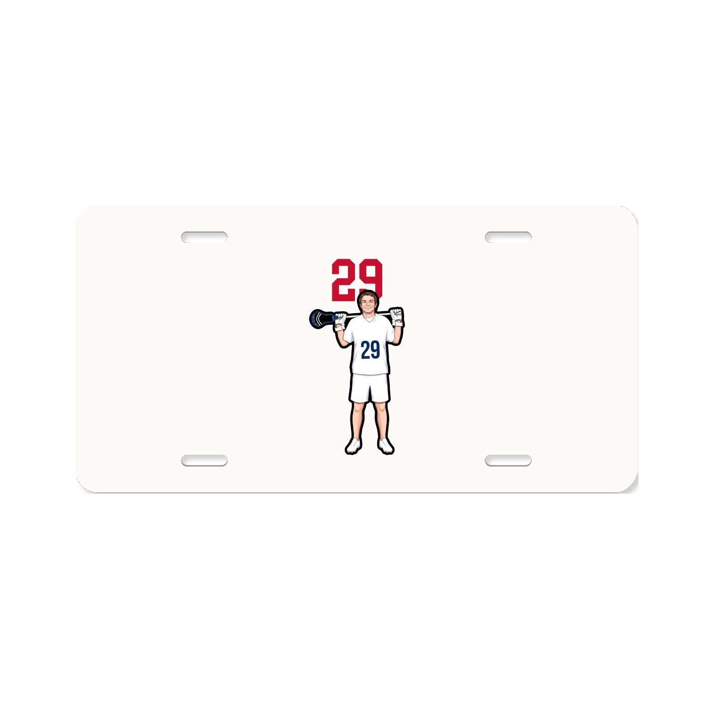 License Plate — Number Top in Classic