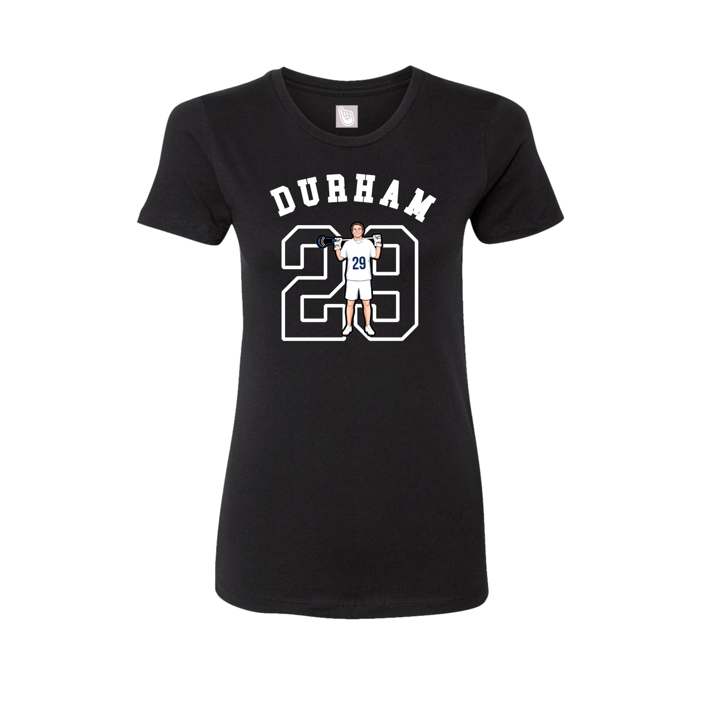 Fitted Women's Tee — Shirsey Arch in Black