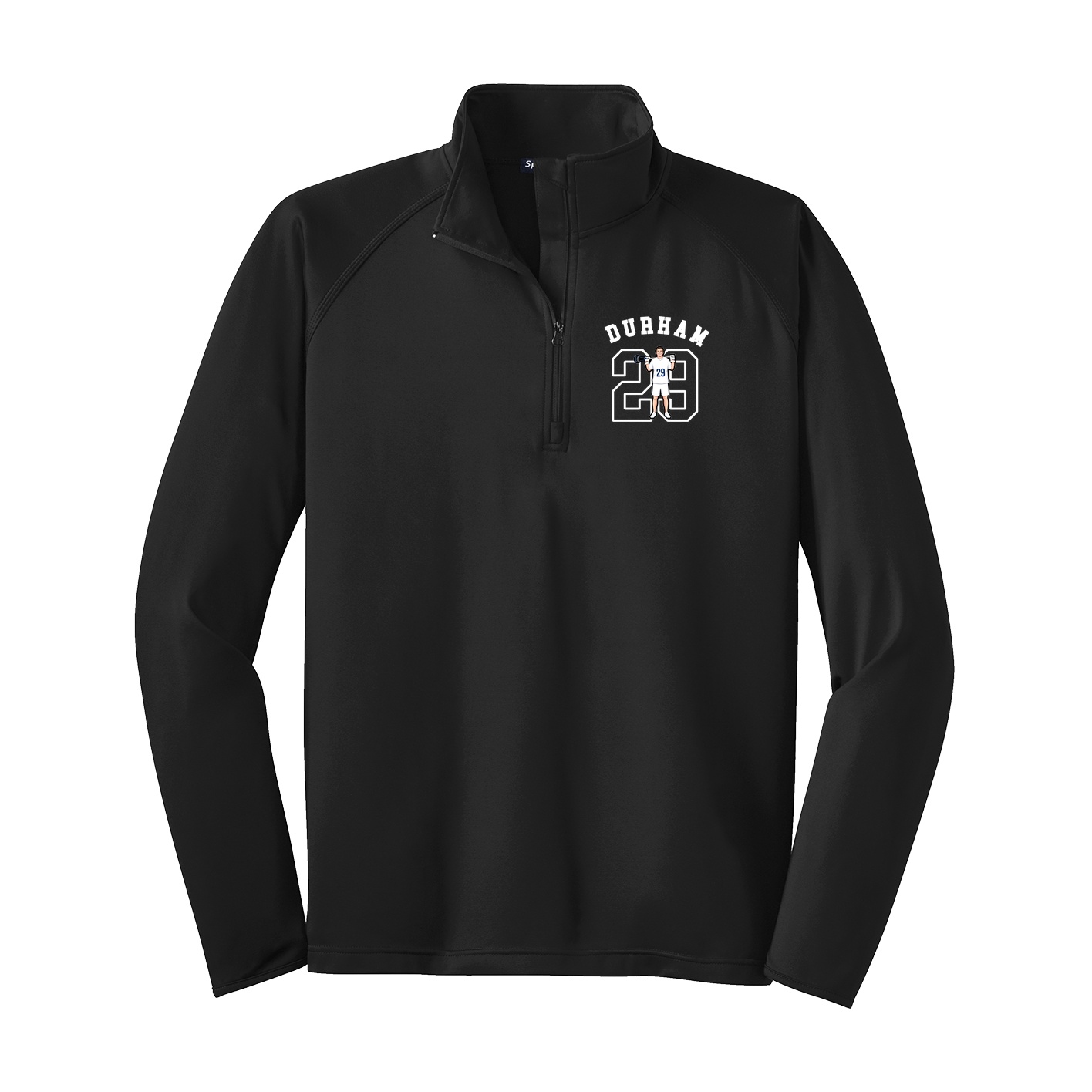 Q-Zip Pullover — Shirsey Arch in Black