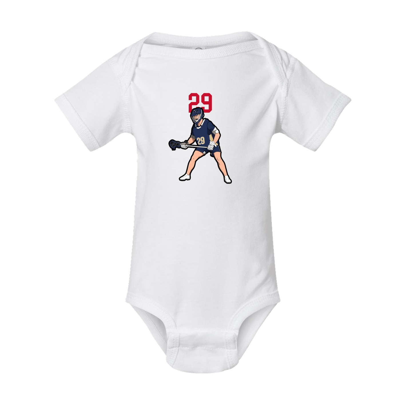 Baby Onesie — Number Top in White