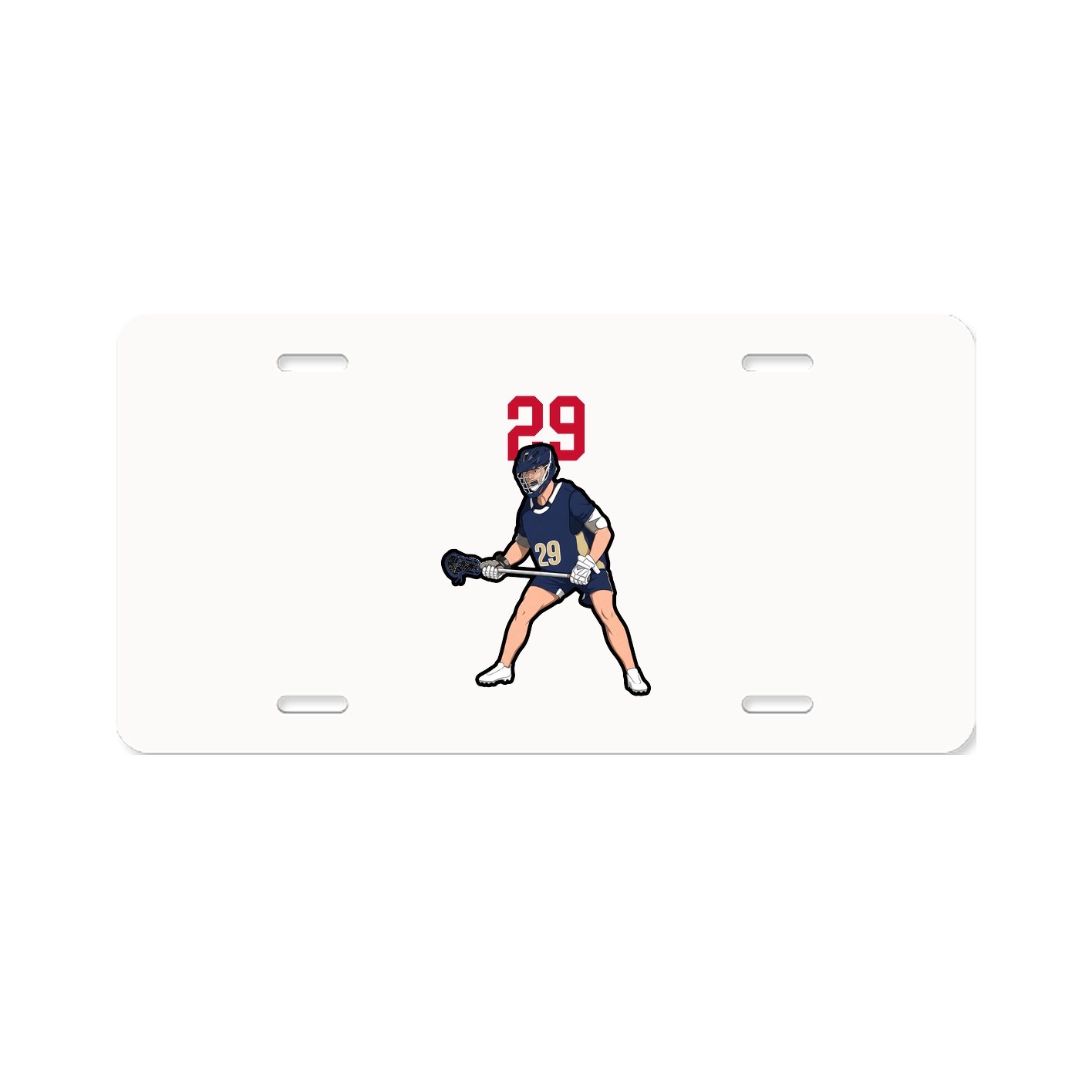 License Plate — Number Top in Classic