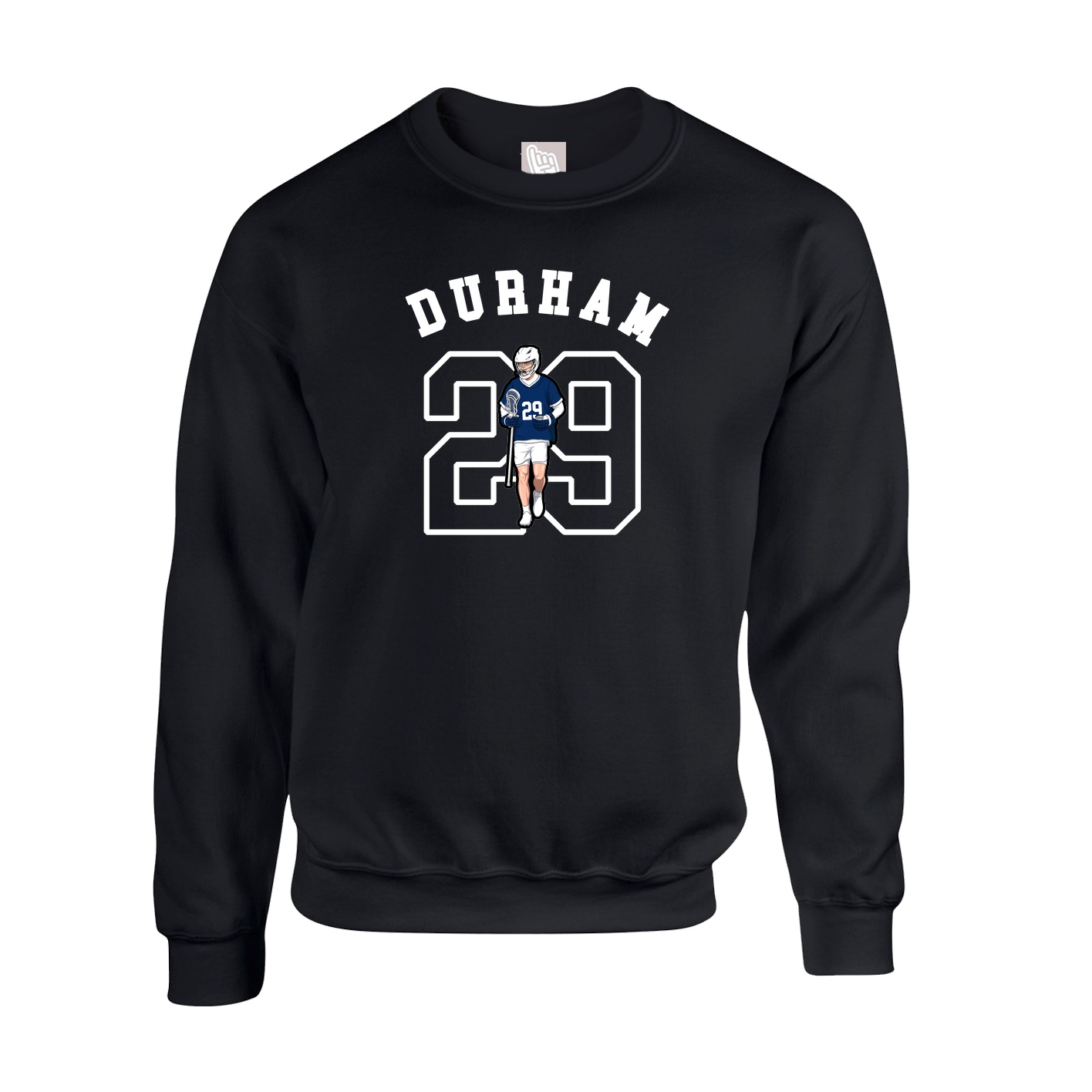 Fleece Crew — Shirsey Arch in Black