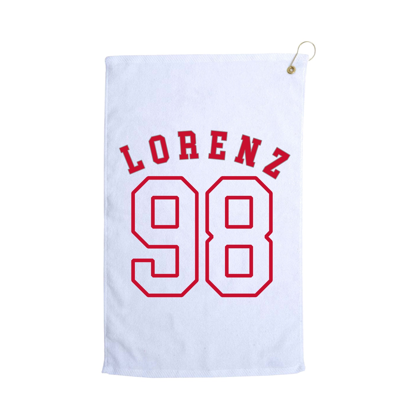 Golf Towel — Shirsey Arch in White