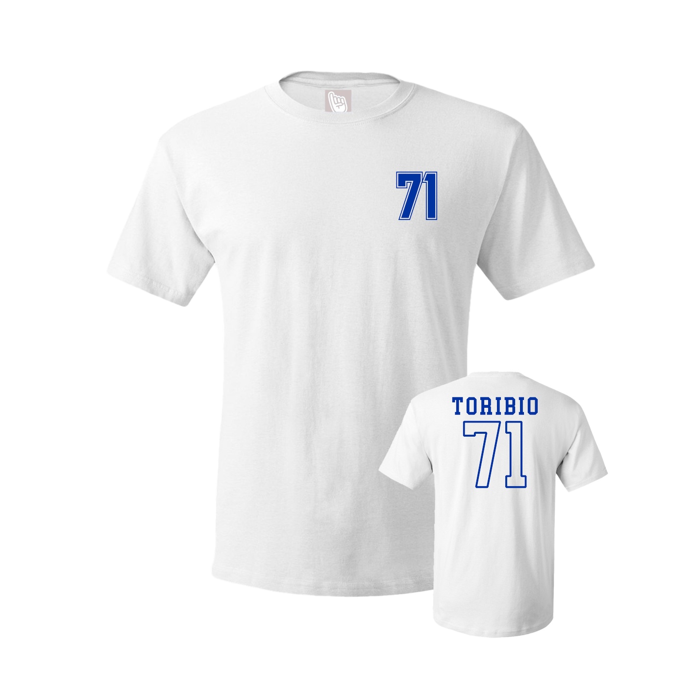 Youth Tee — Chest Back in White