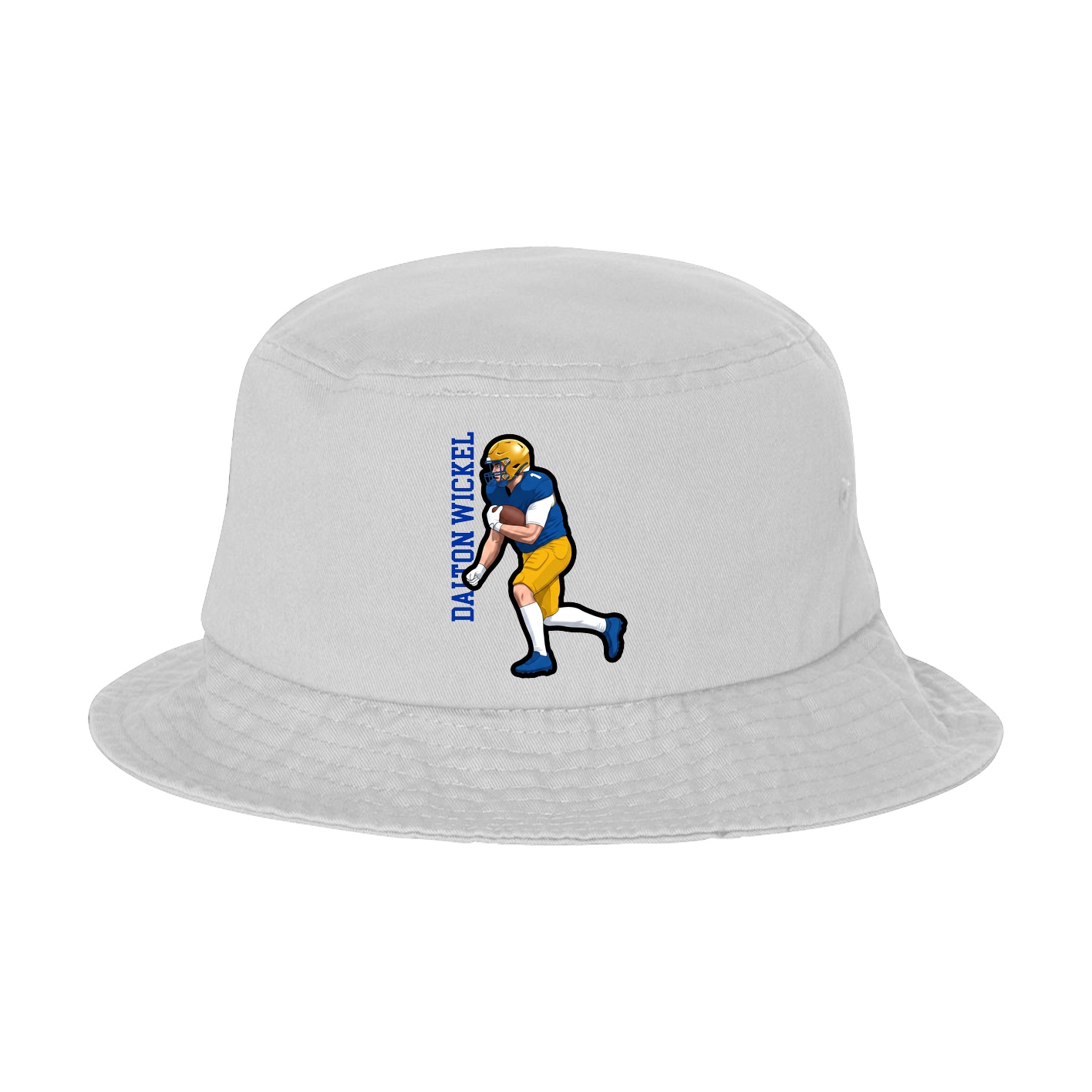 Bucket Cap — Name Vertical in White