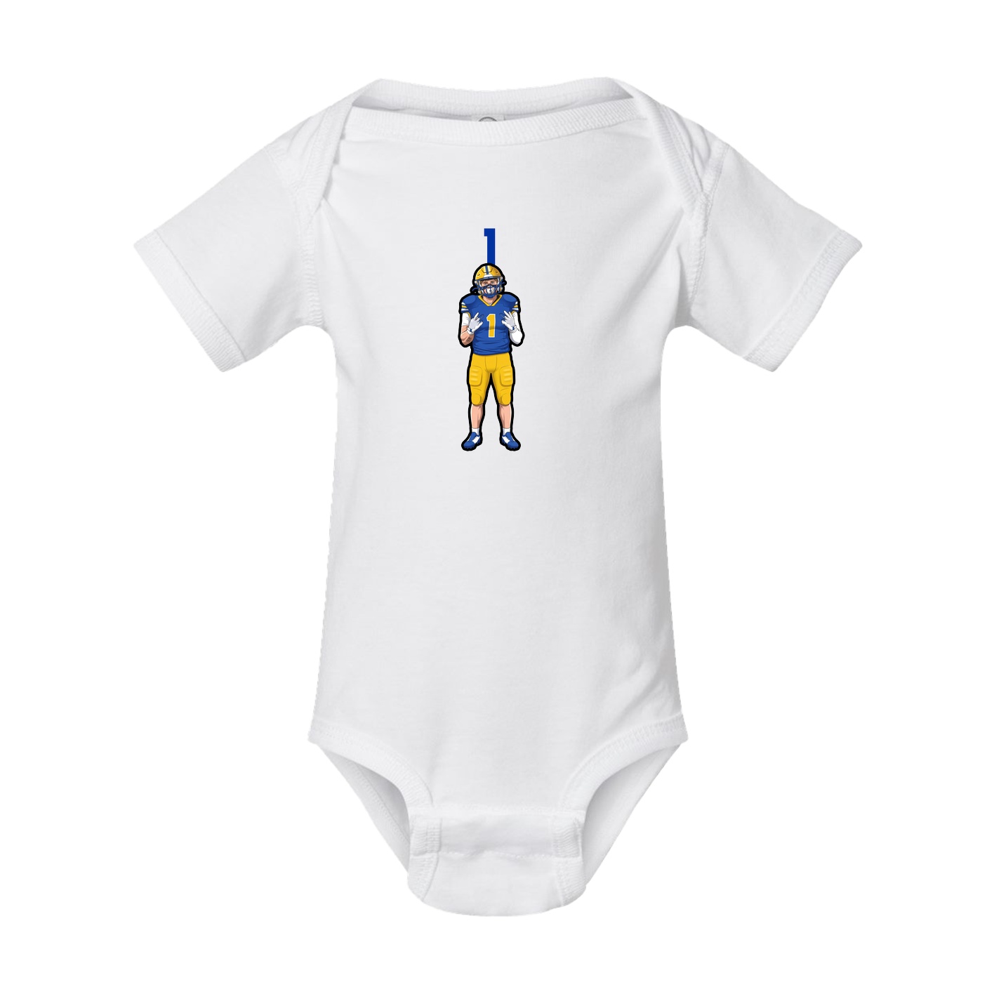 Baby Onesie — Number Top in White