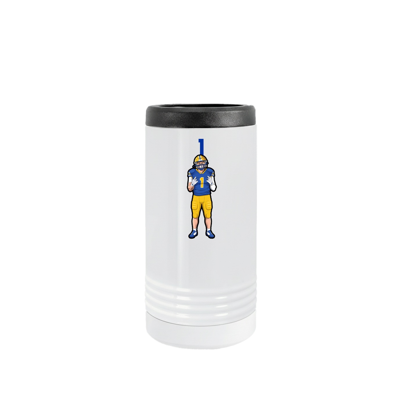 Slim Beverage Holder — Number Top in White