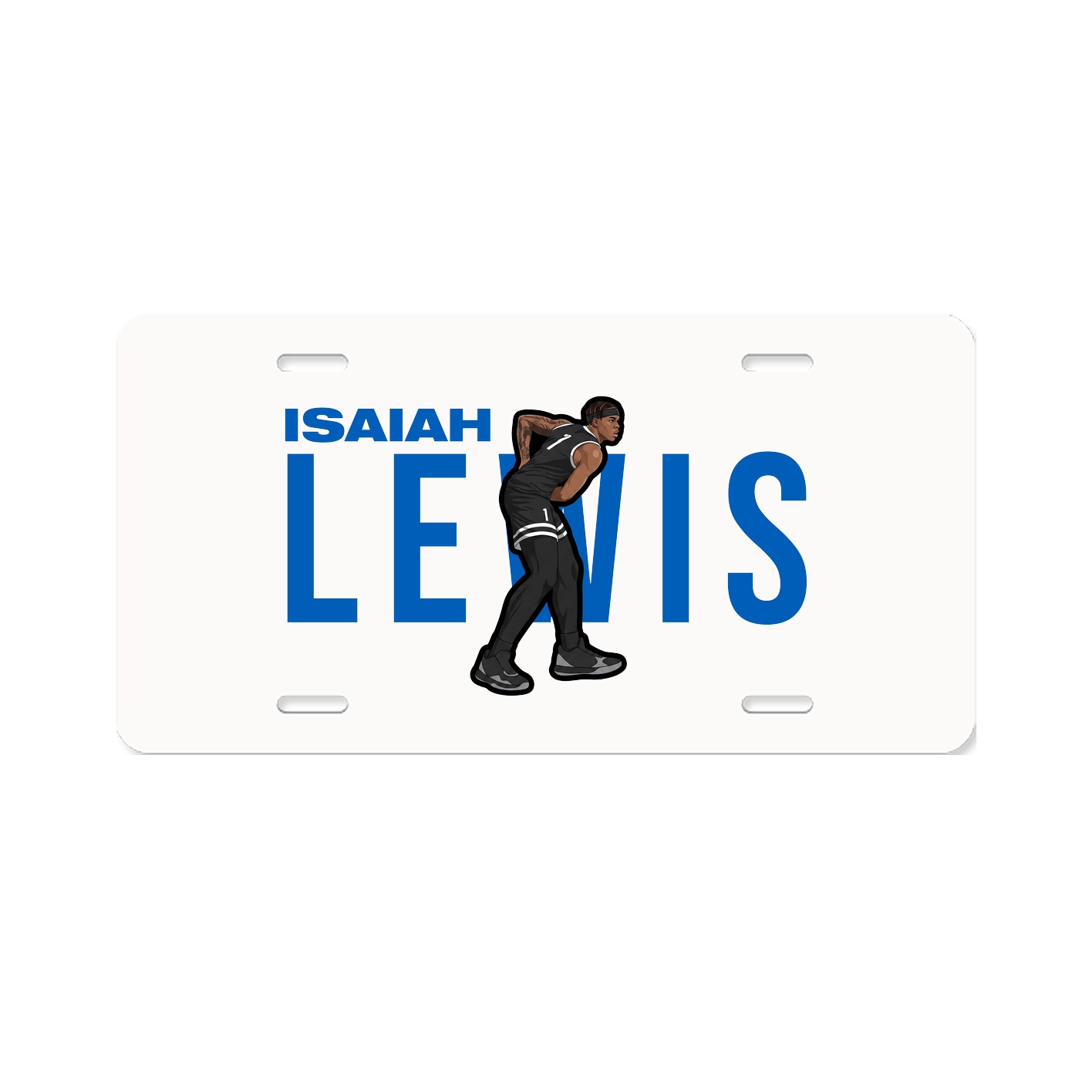 License Plate — Player Name in Classic
