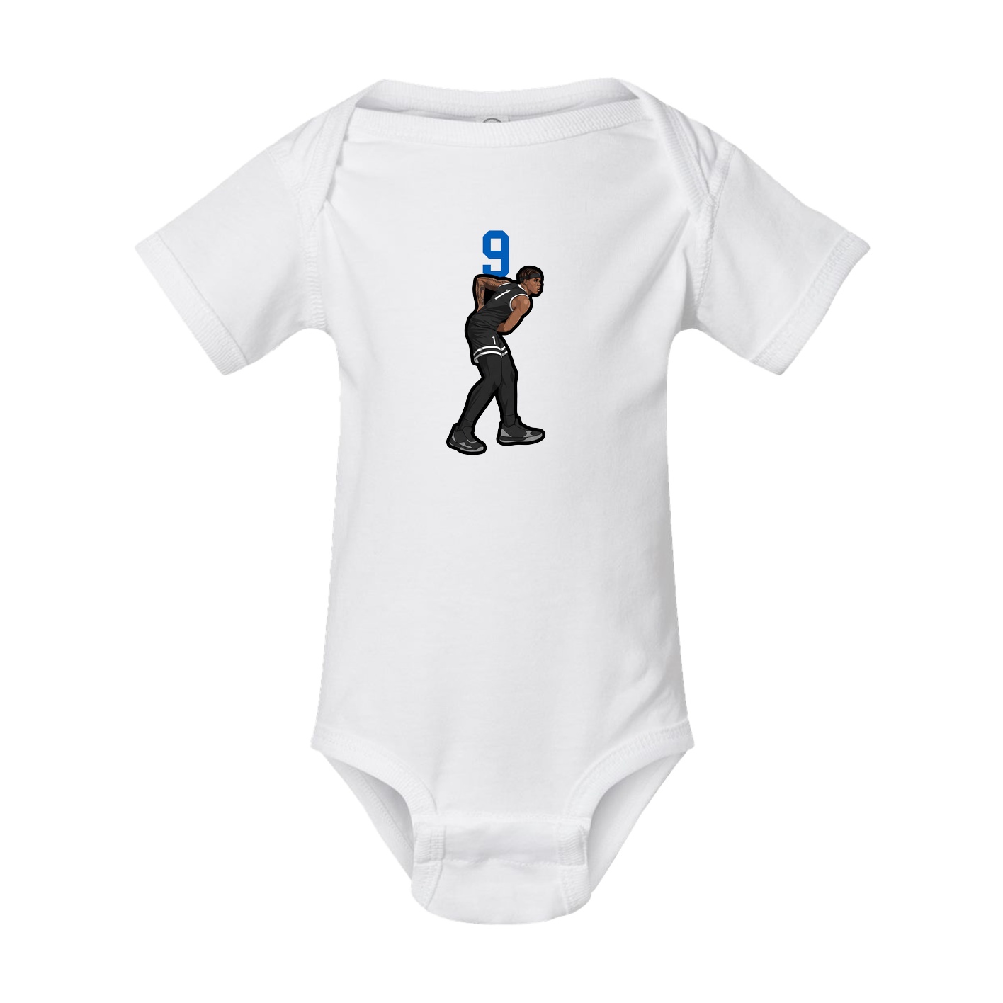 Baby Onesie — Number Top in White