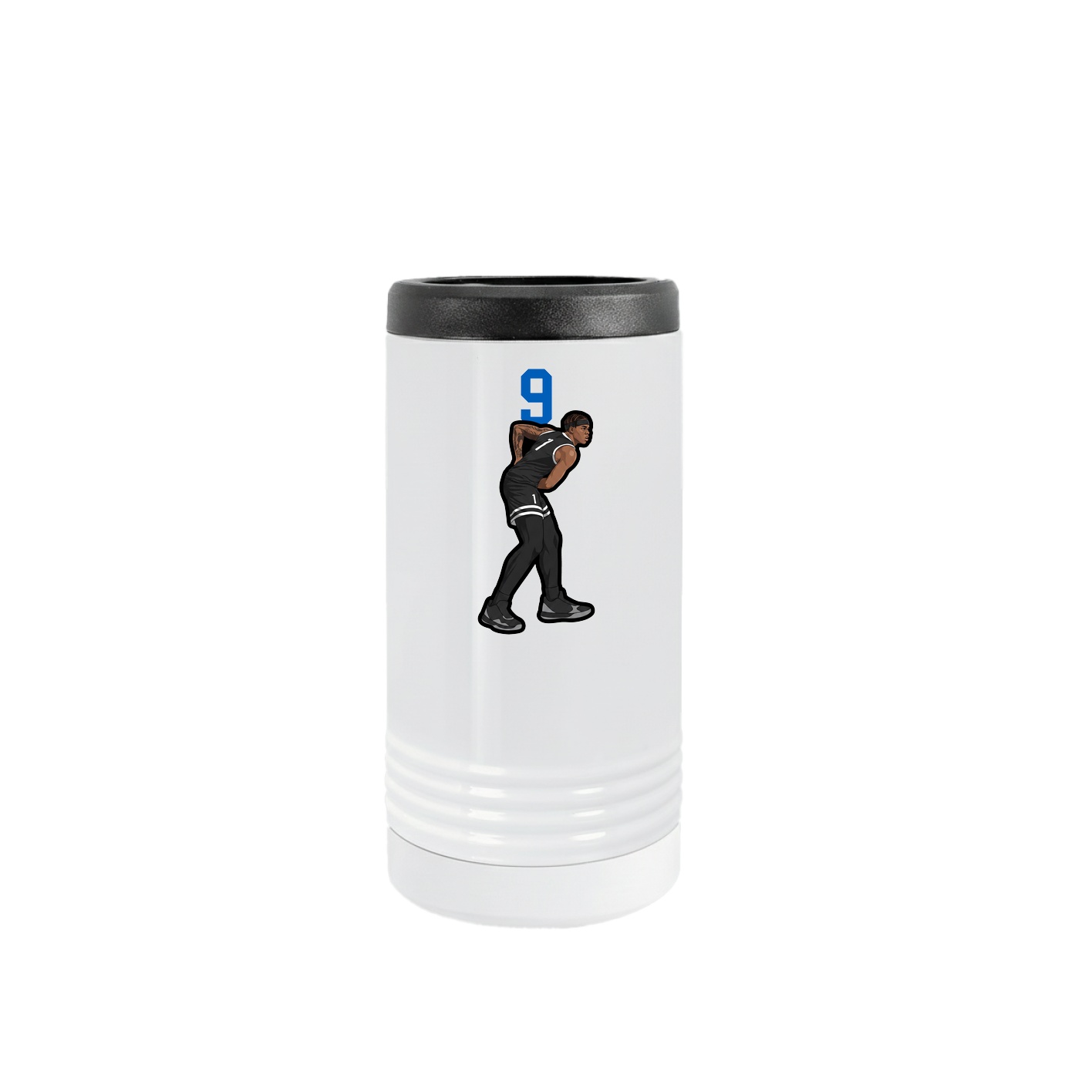 Slim Beverage Holder — Number Top in White