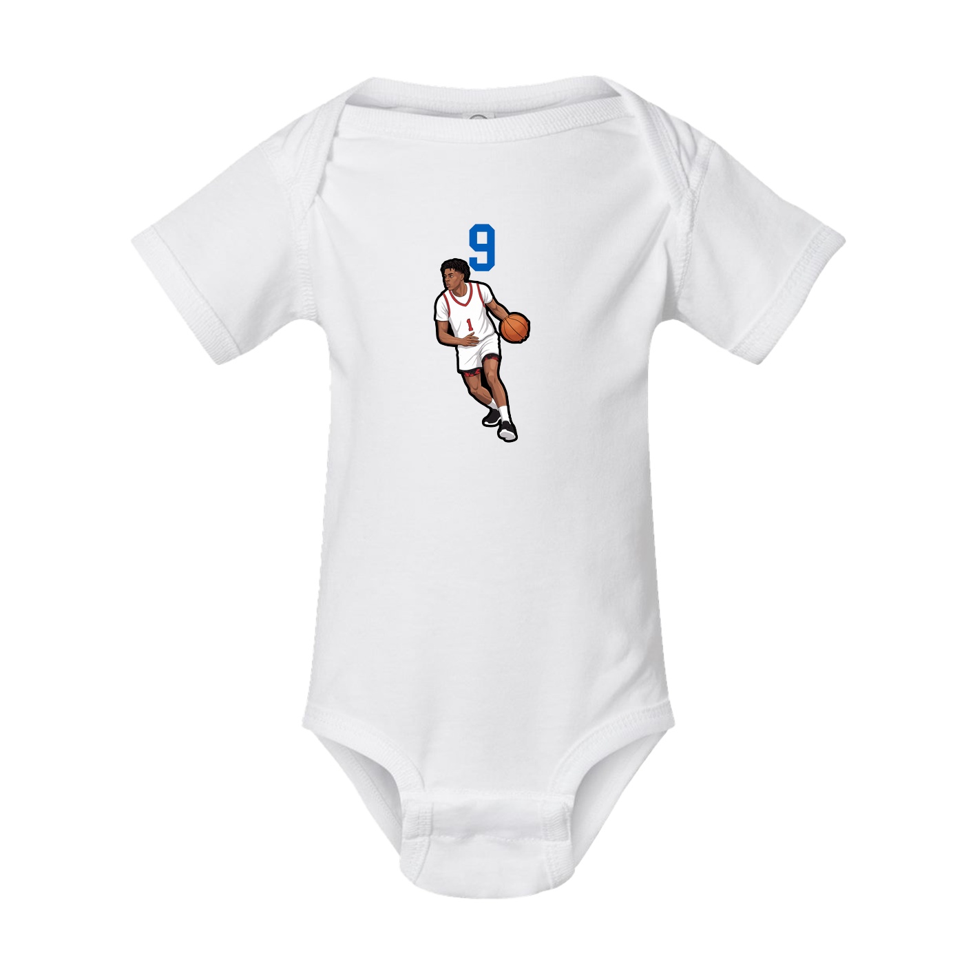 Baby Onesie — Number Top in White