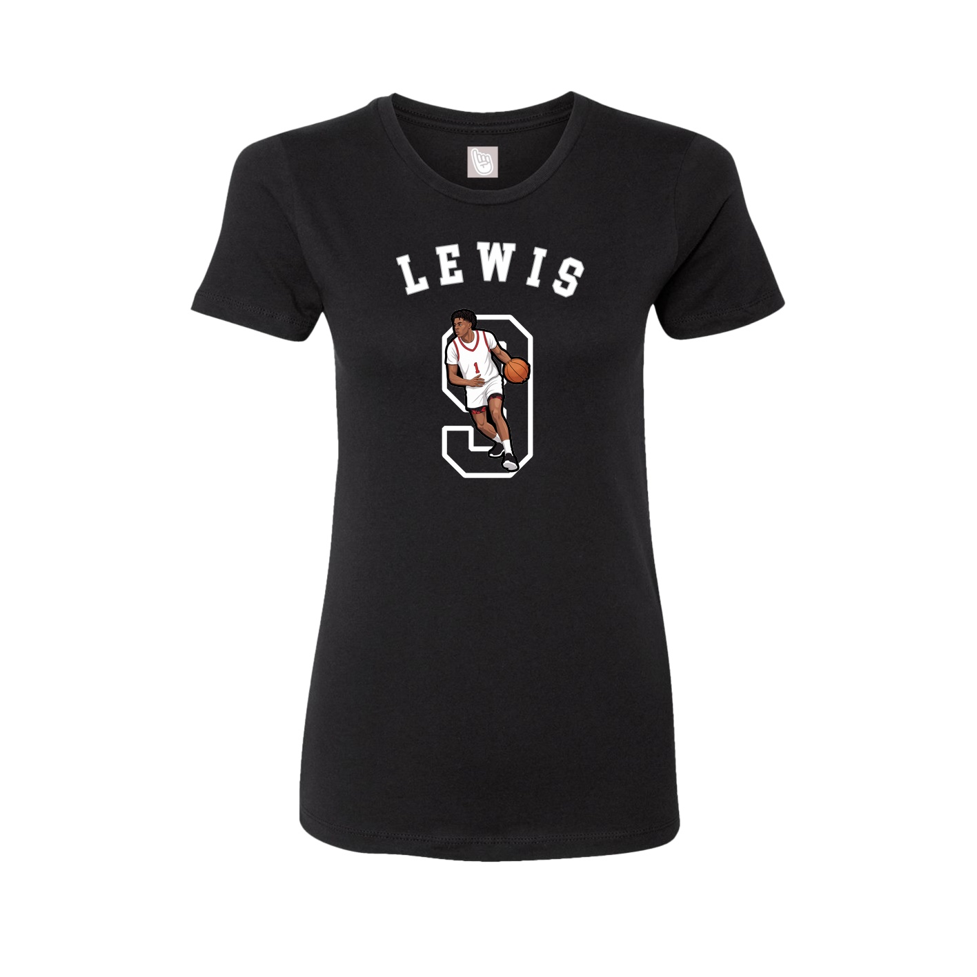 Fitted Women's Tee — Shirsey Arch in Black