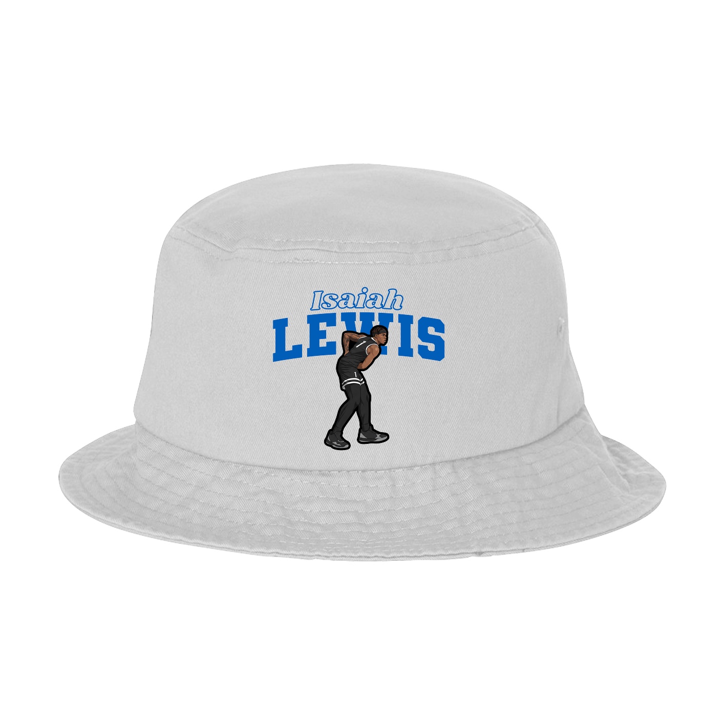 Bucket Cap — Name Arch in White