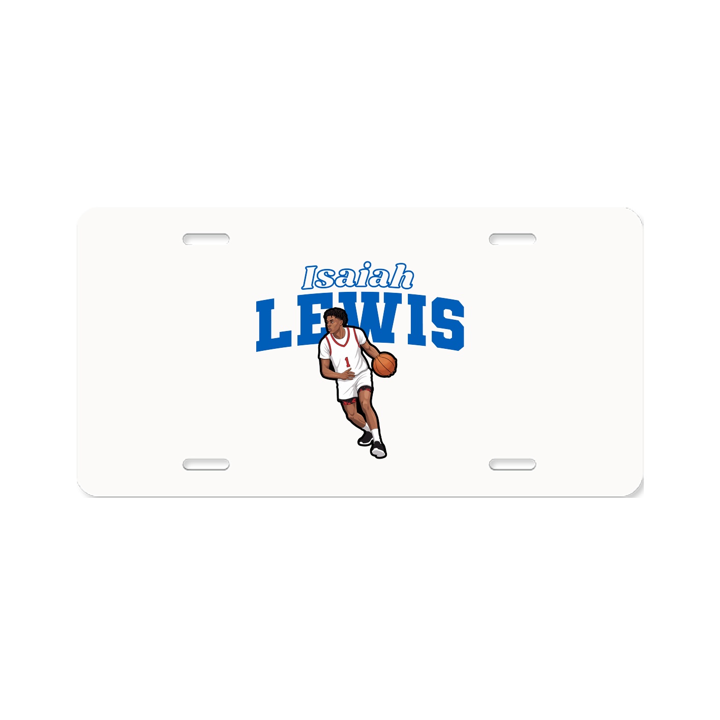 License Plate — Name Arch in Classic